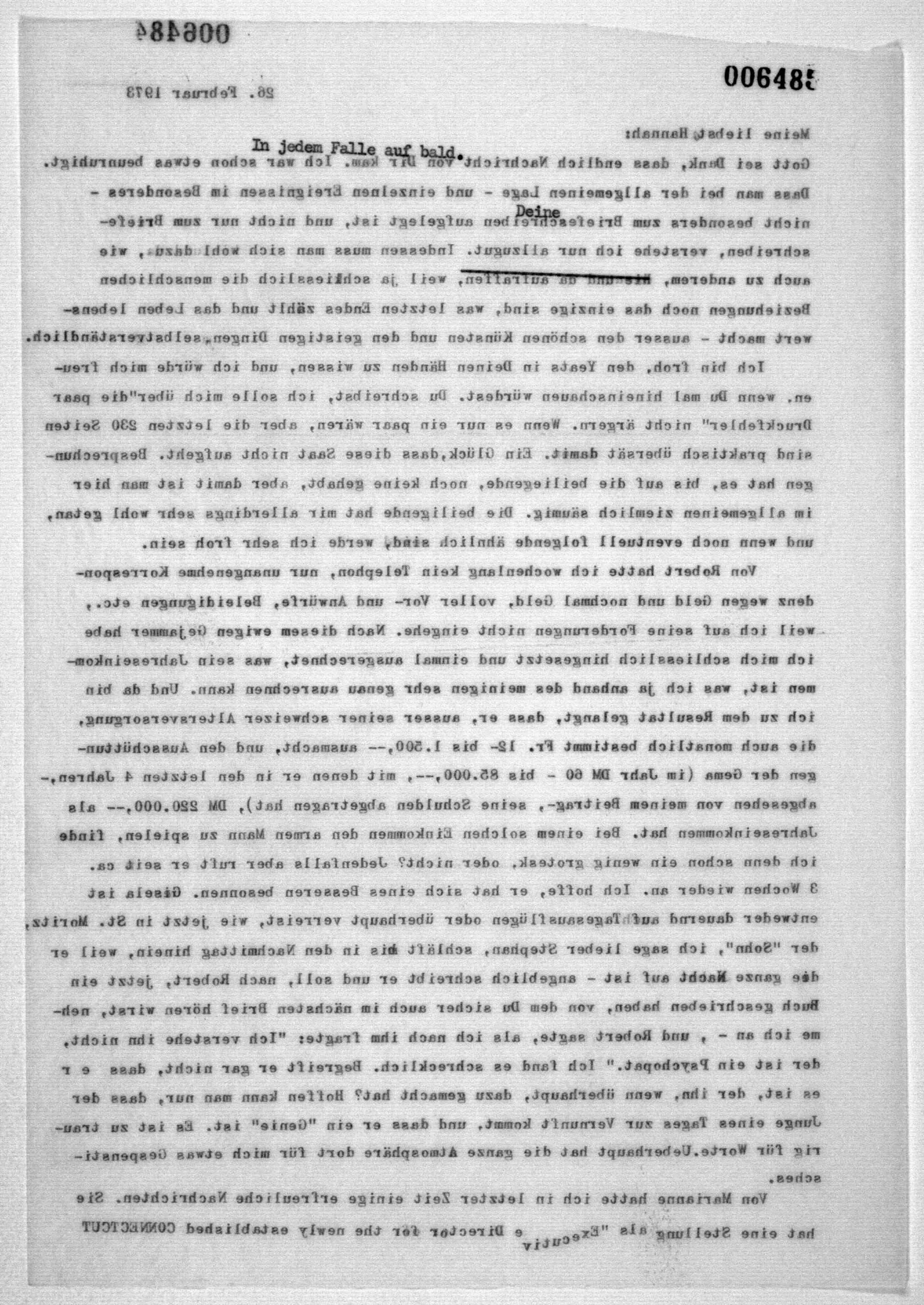 Scanned image of the current content page