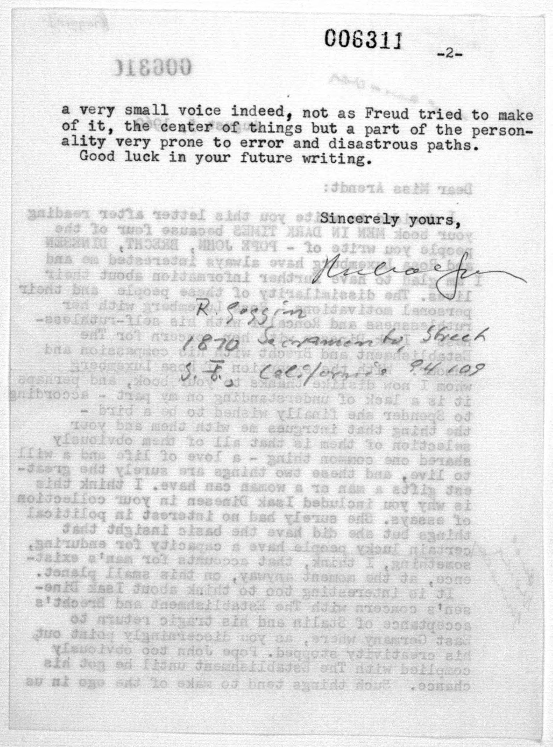 Scanned image of the current content page