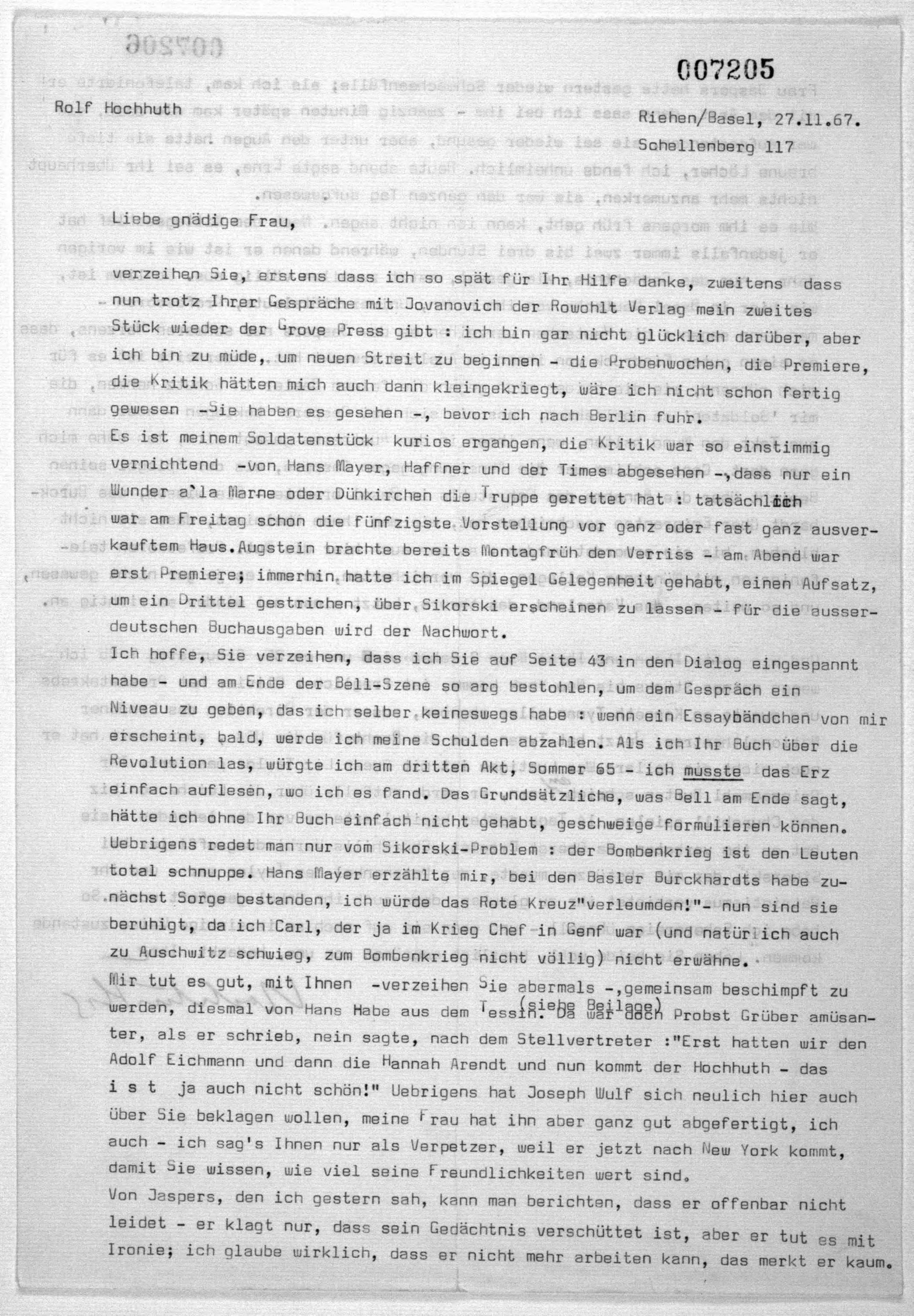 Scanned image of the current content page