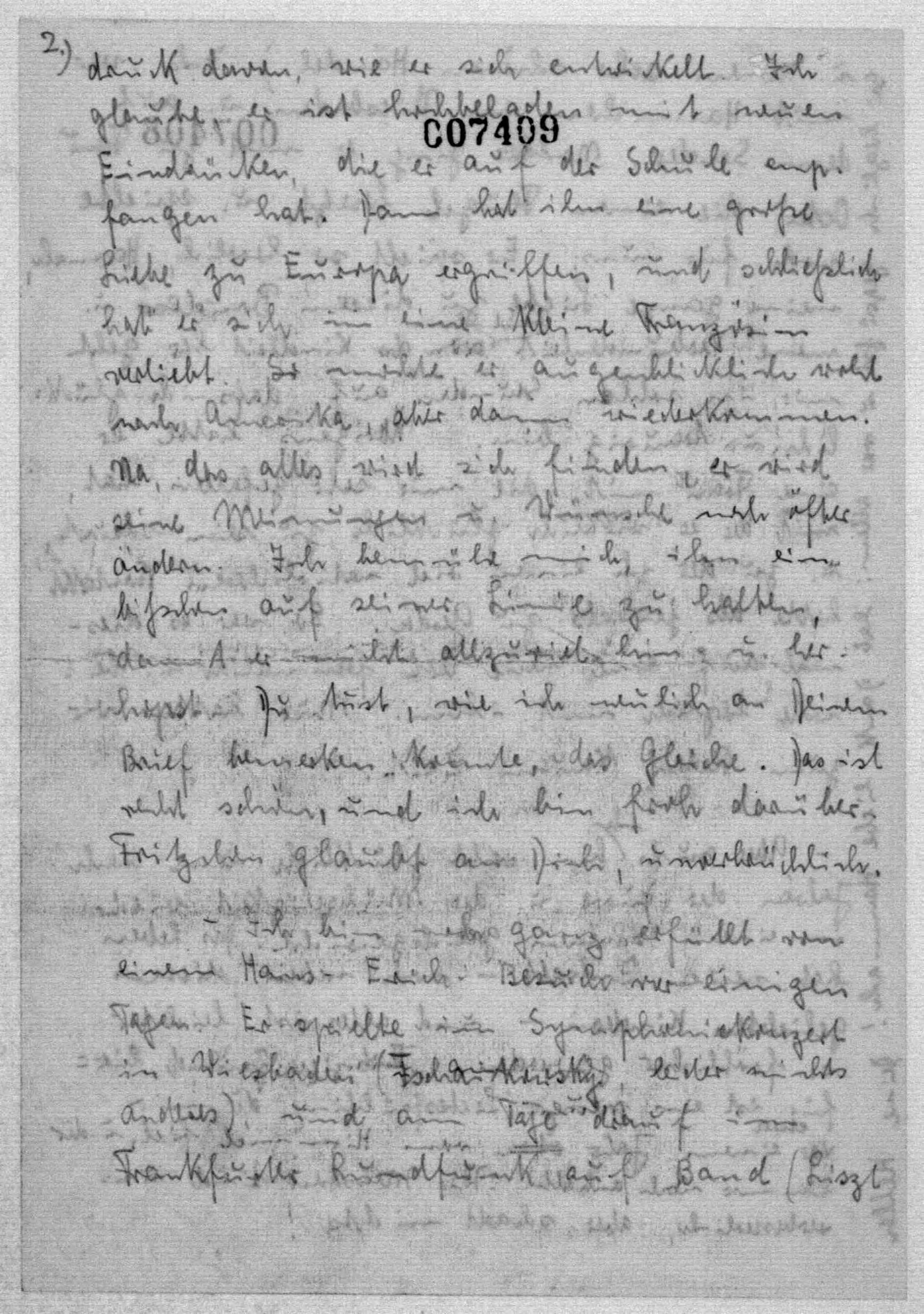 Scanned image of the current content page