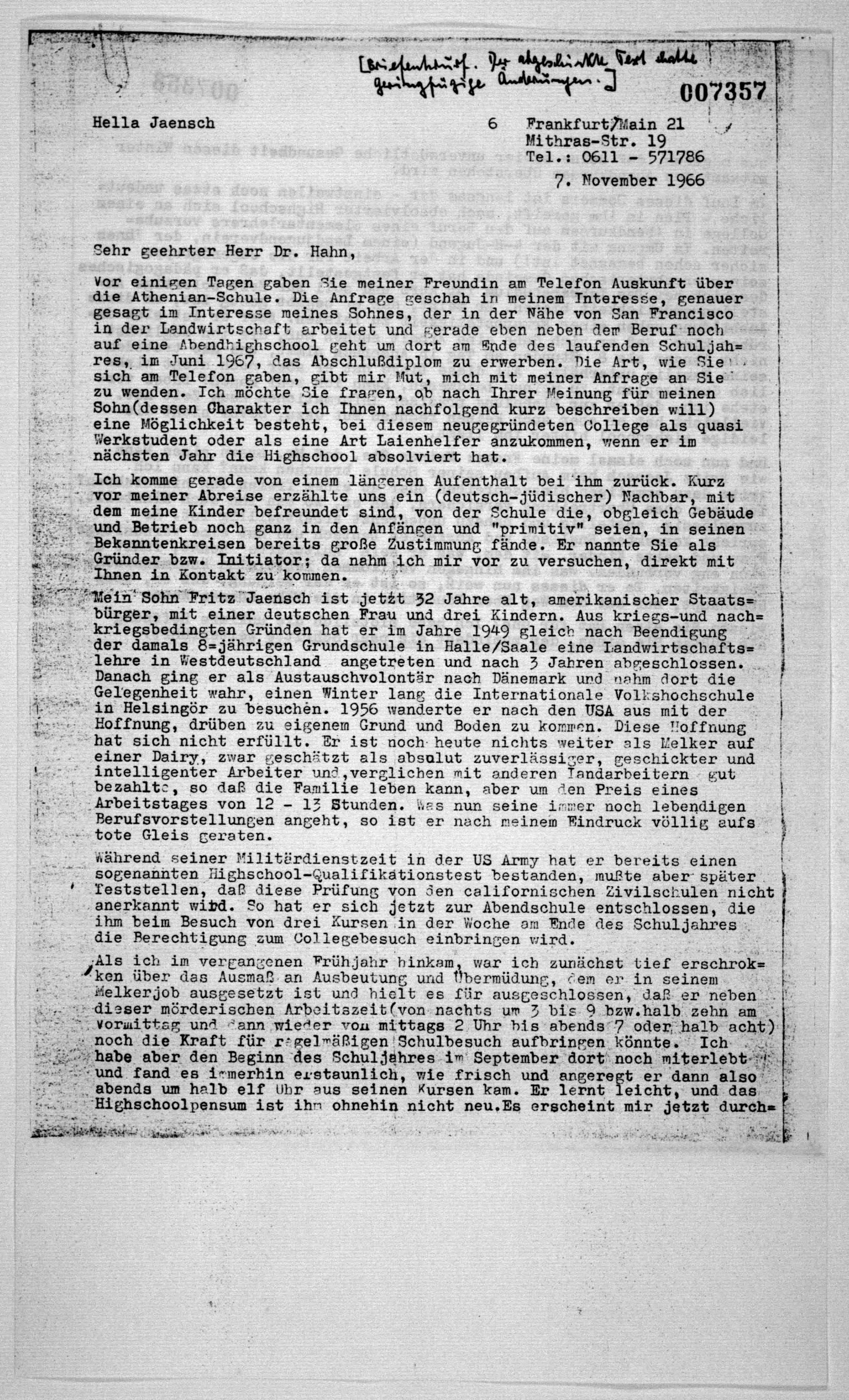 Scanned image of the current content page