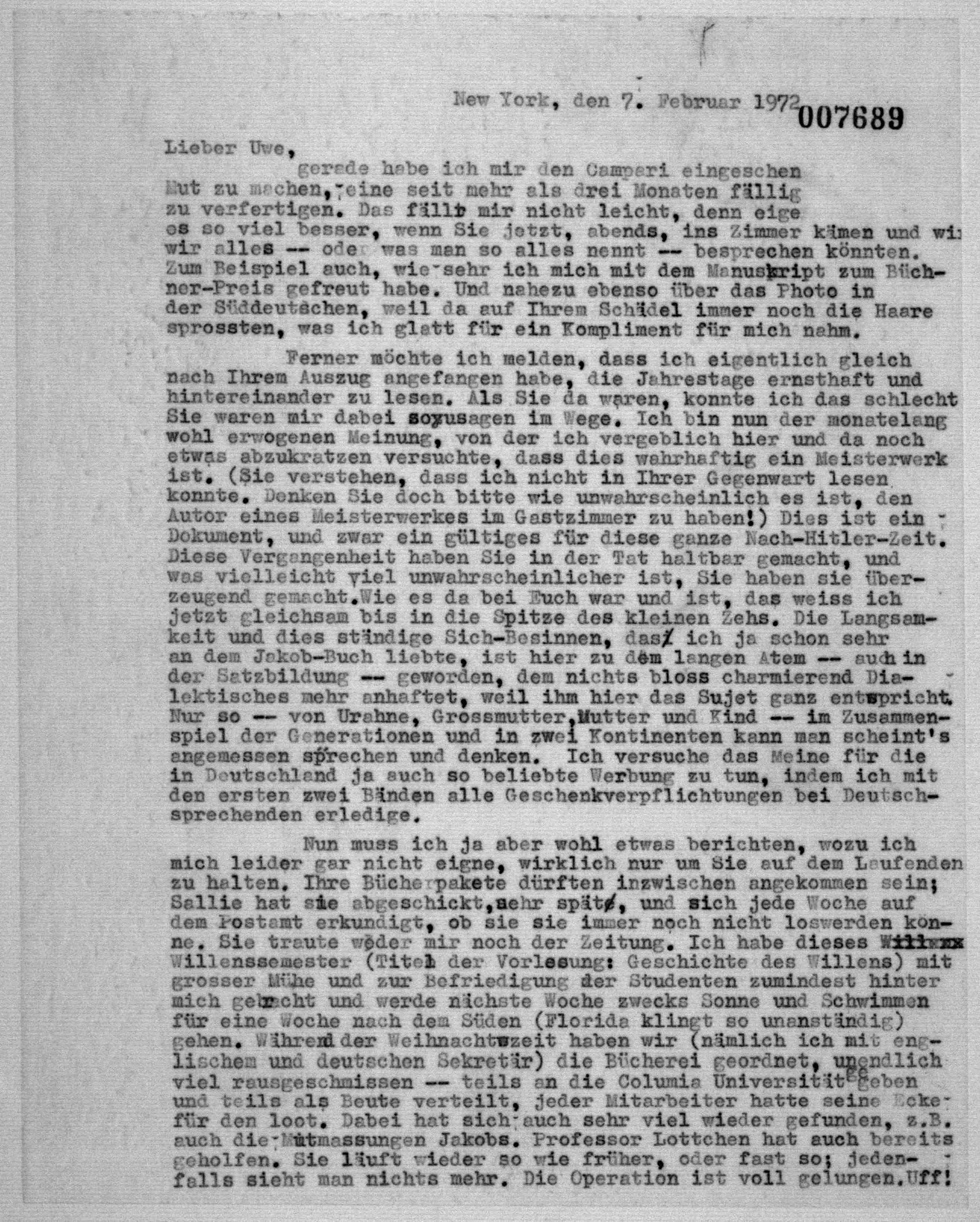 Scanned image of the current content page