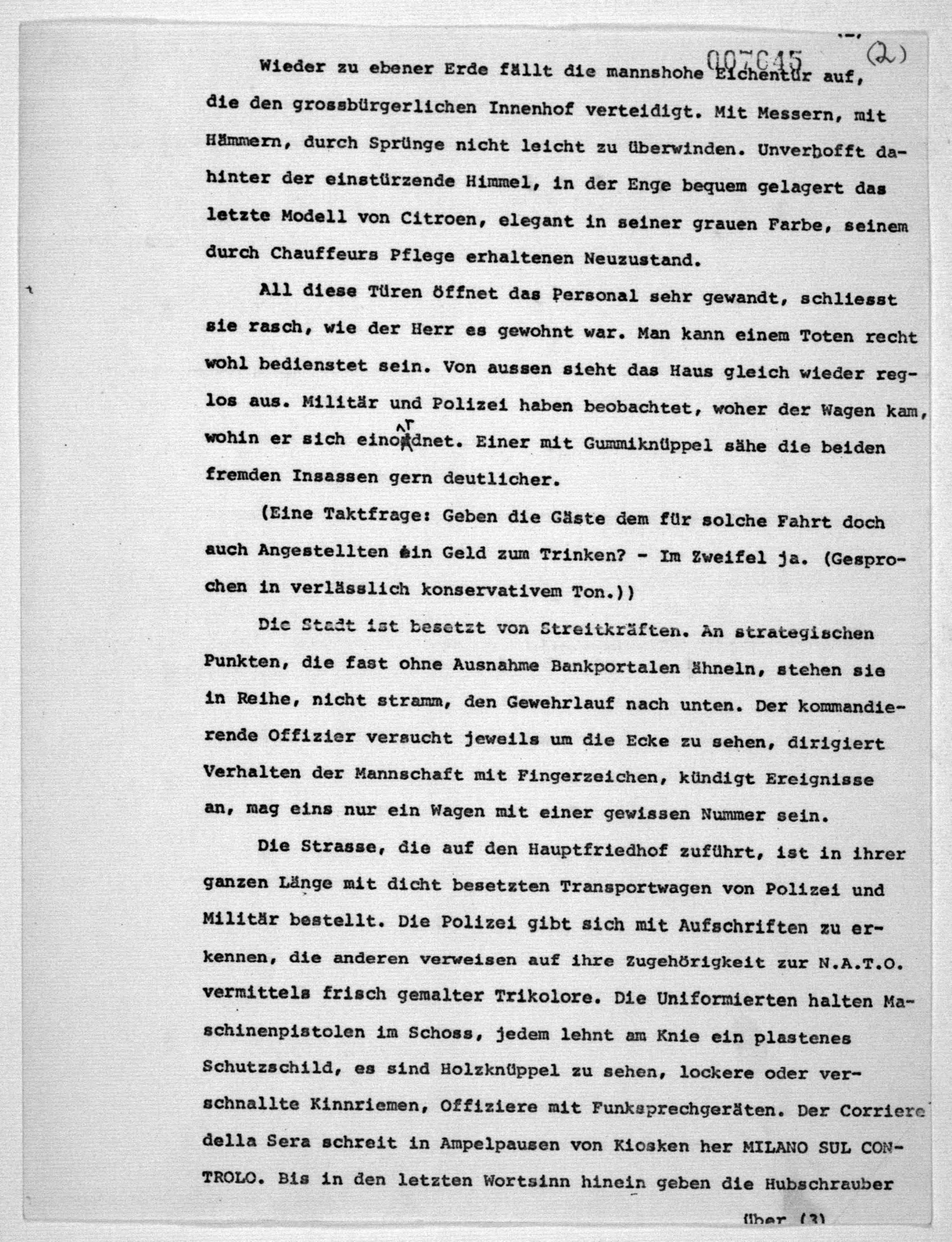 Scanned image of the current content page