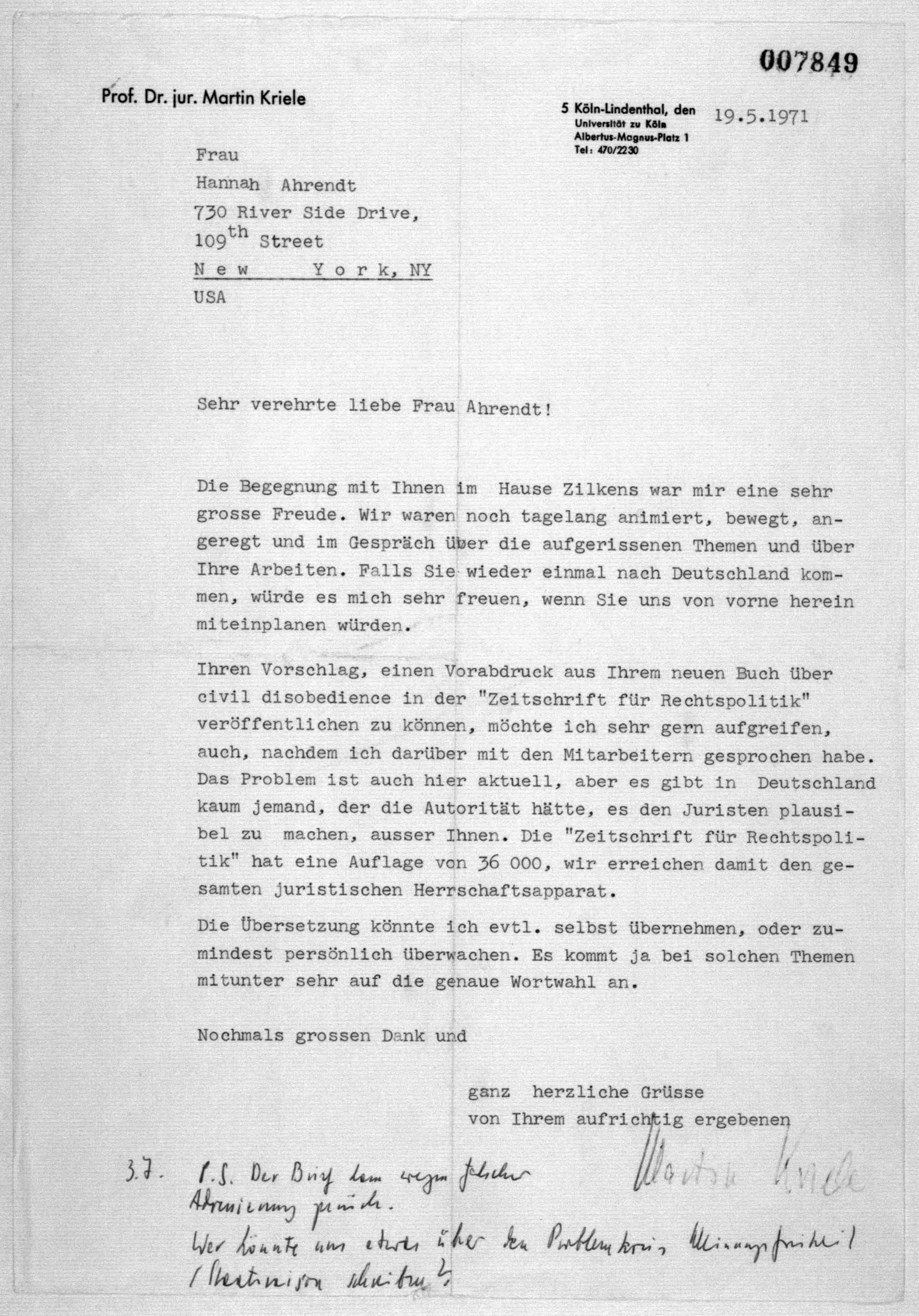 Scanned image of the current content page