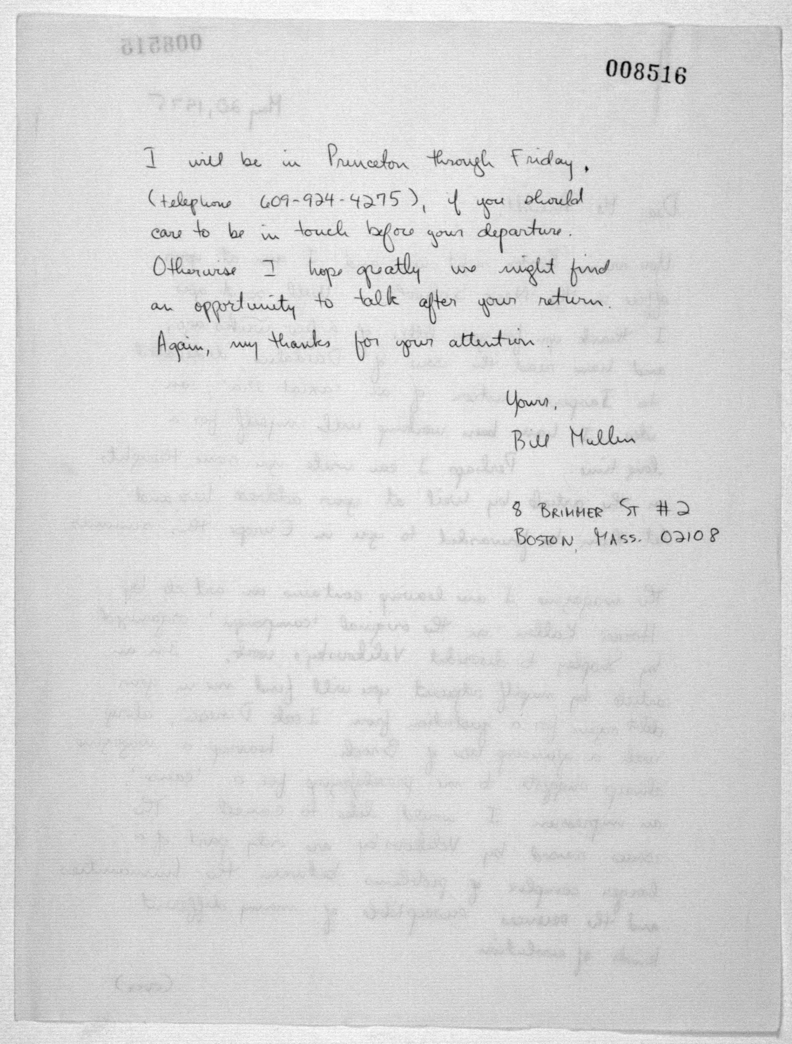 Scanned image of the current content page