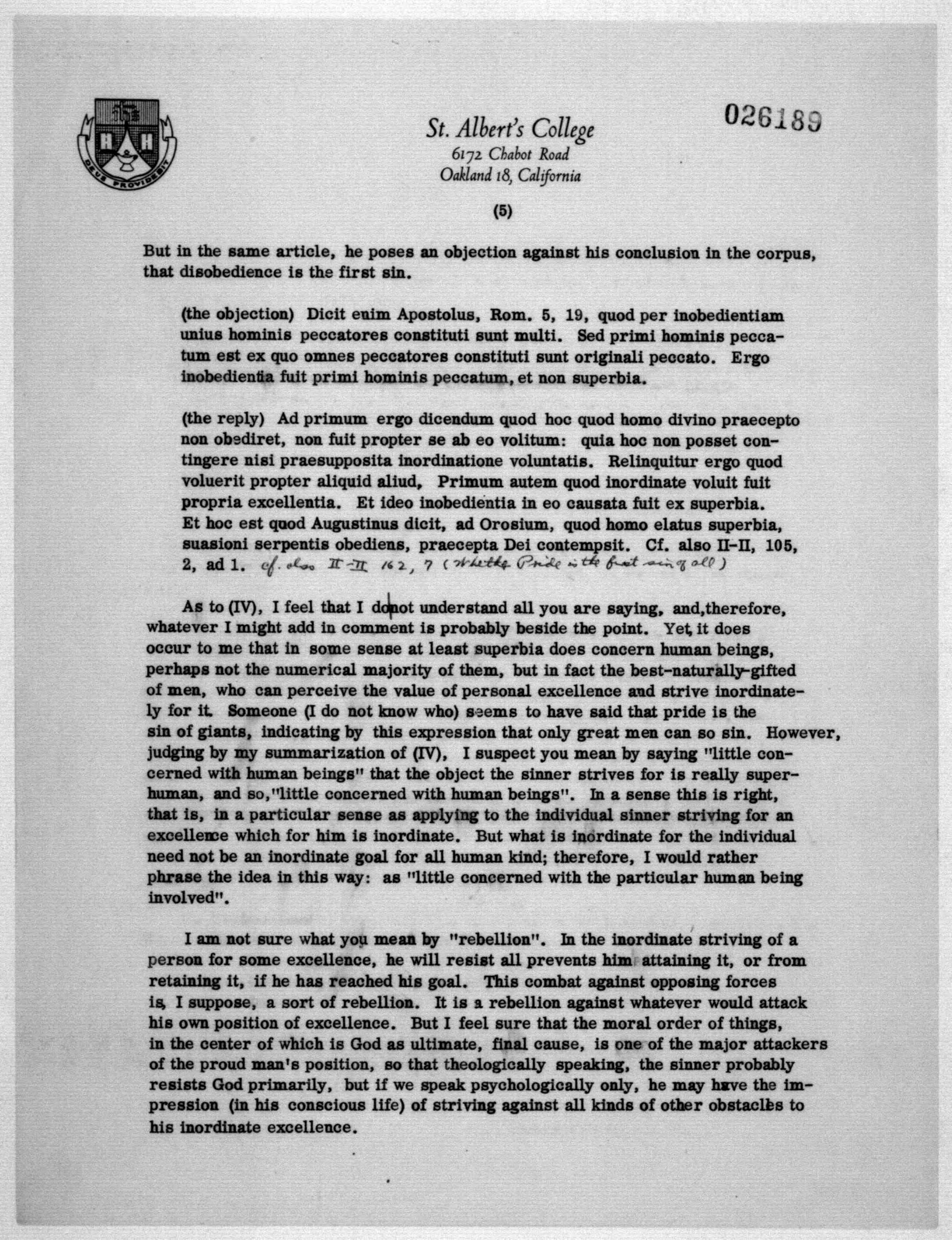 Scanned image of the current content page