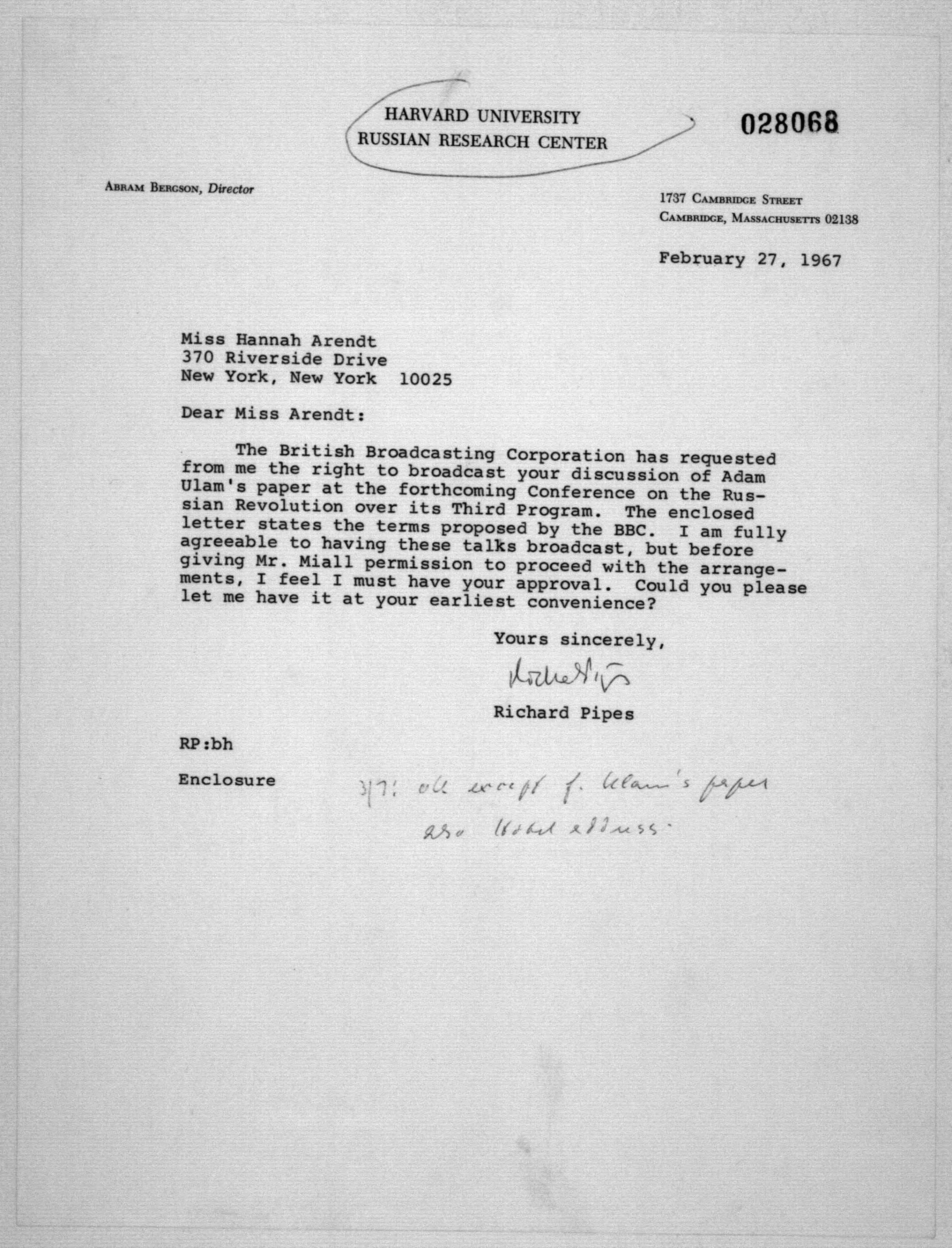 Scanned image of the current content page