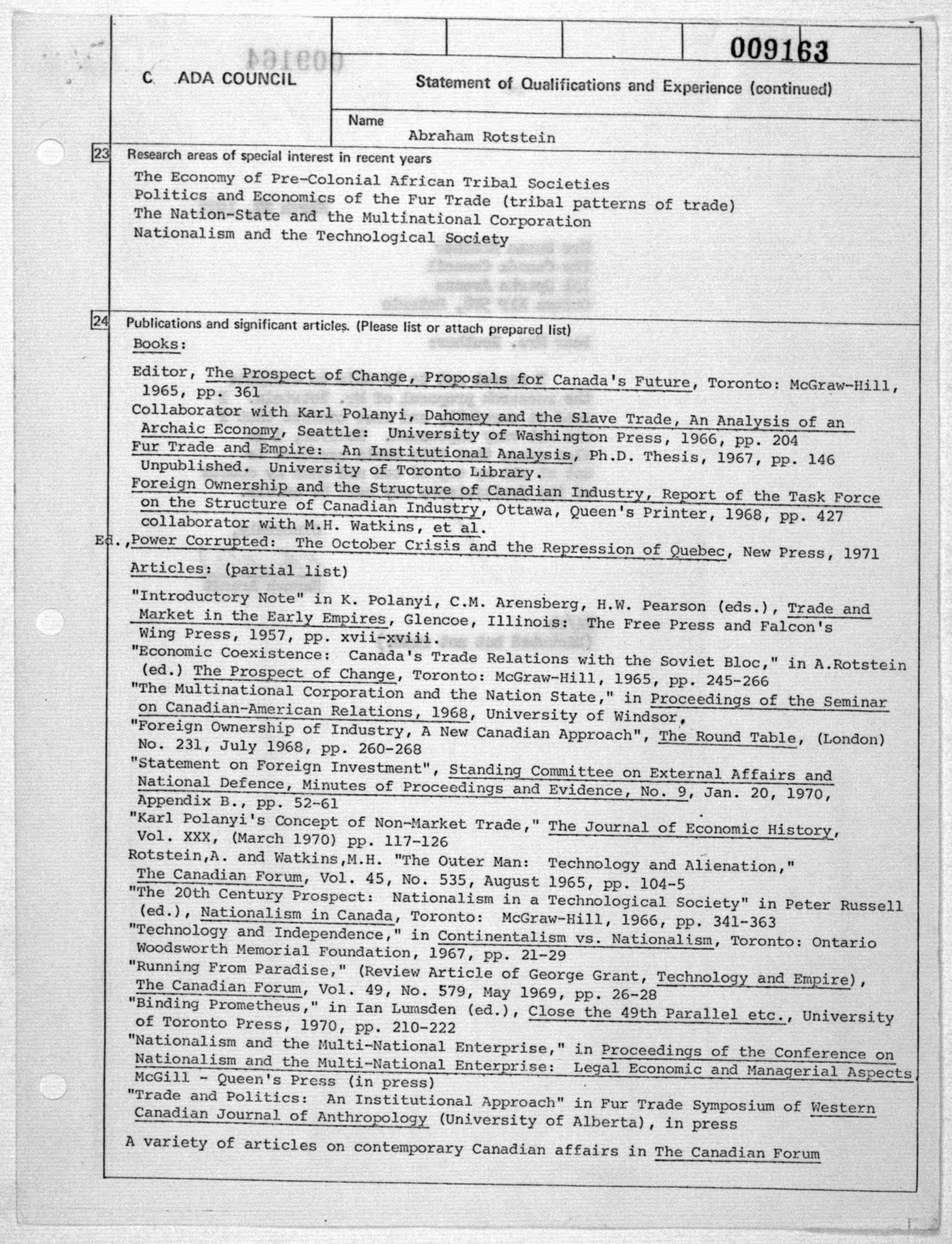 Scanned image of the current content page