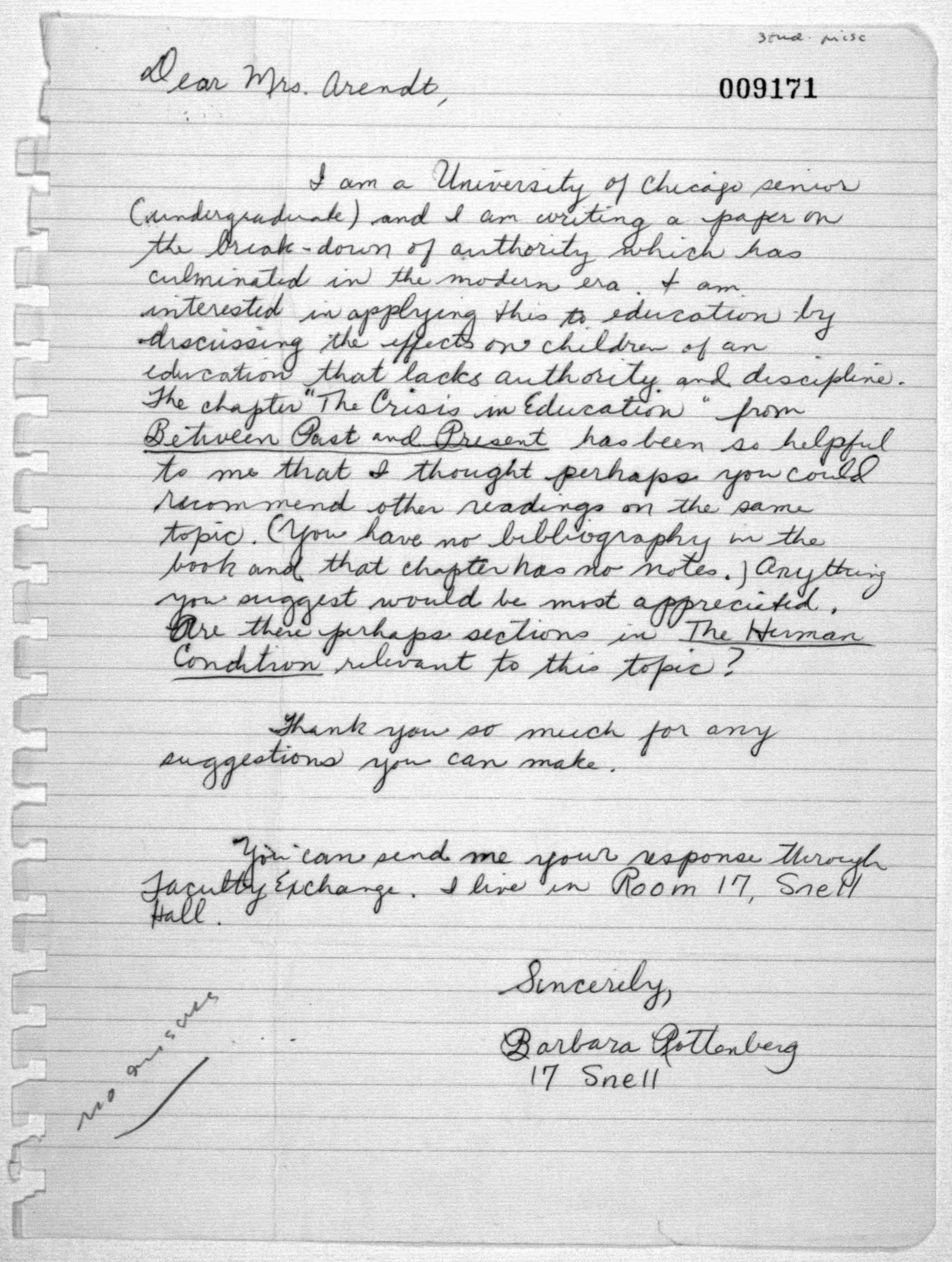 Scanned image of the current content page