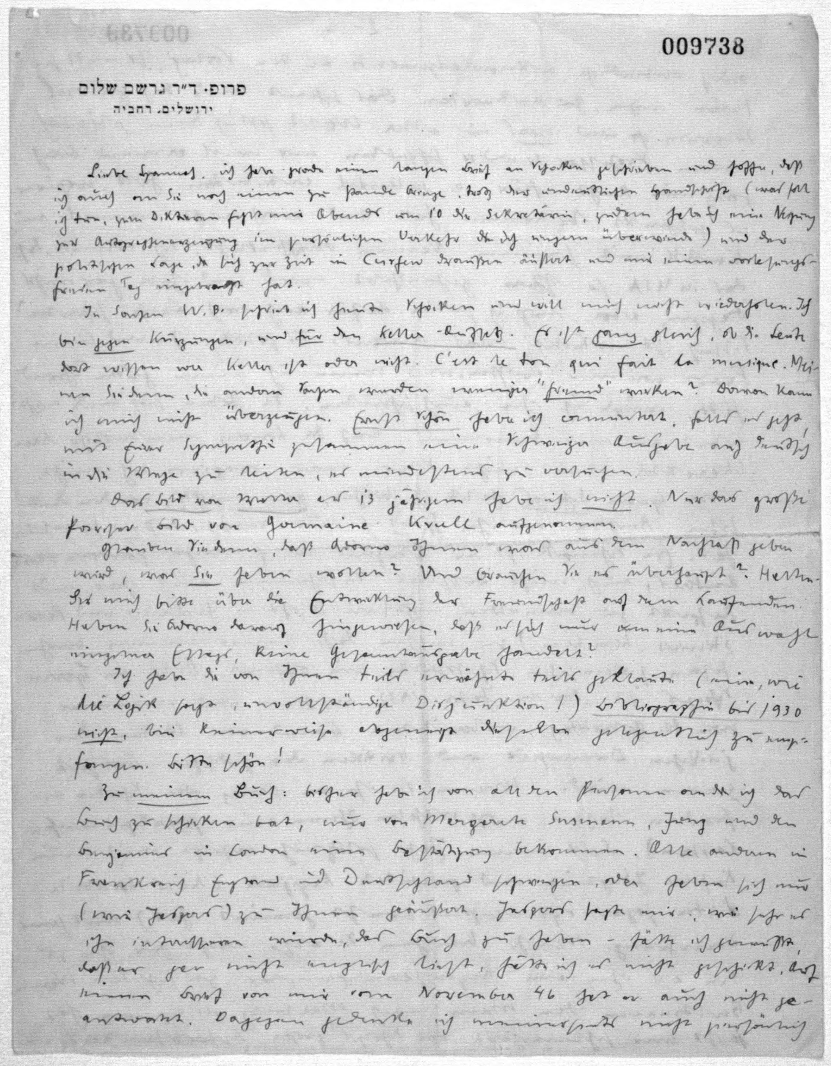 Scanned image of the current content page