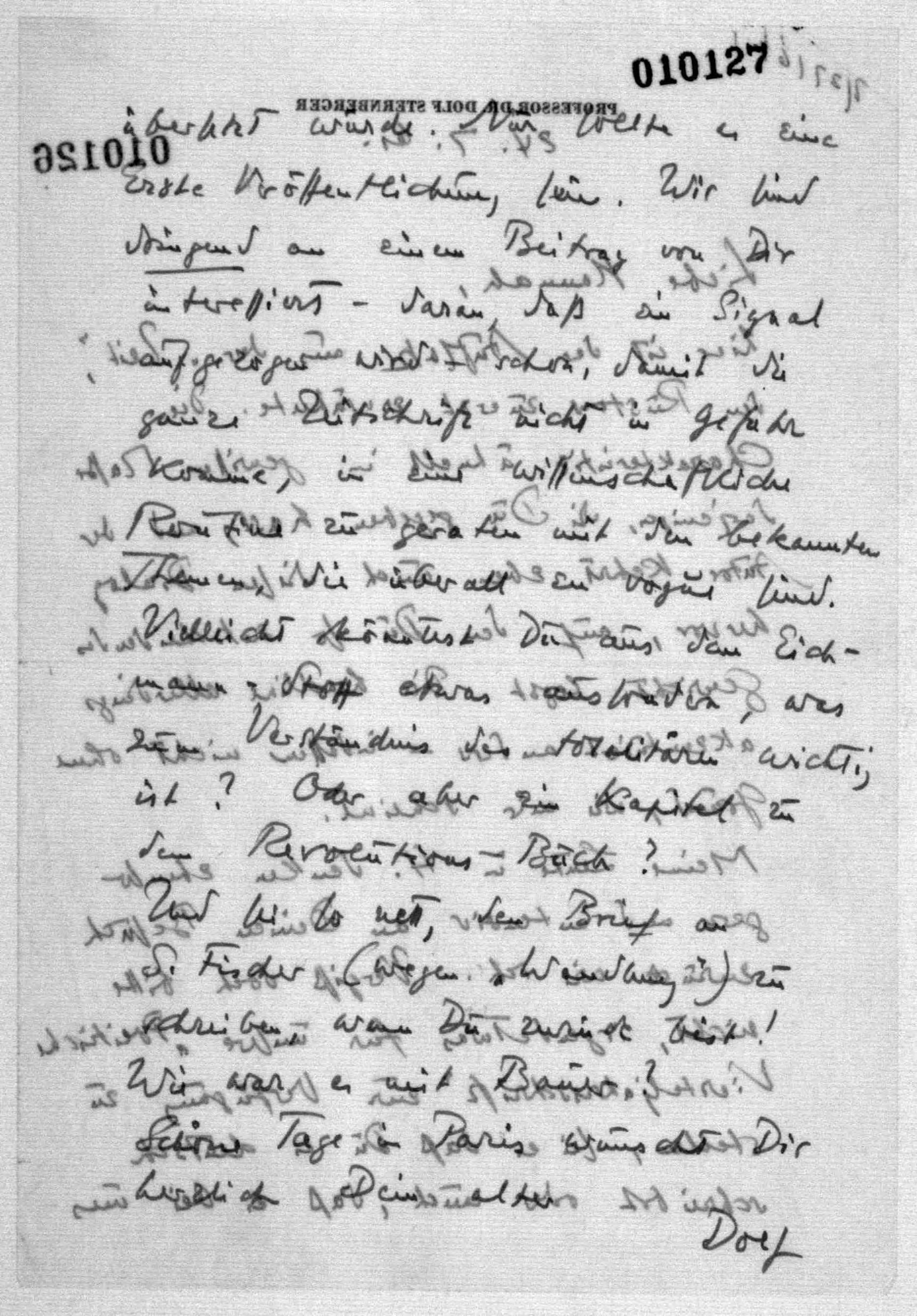 Scanned image of the current content page