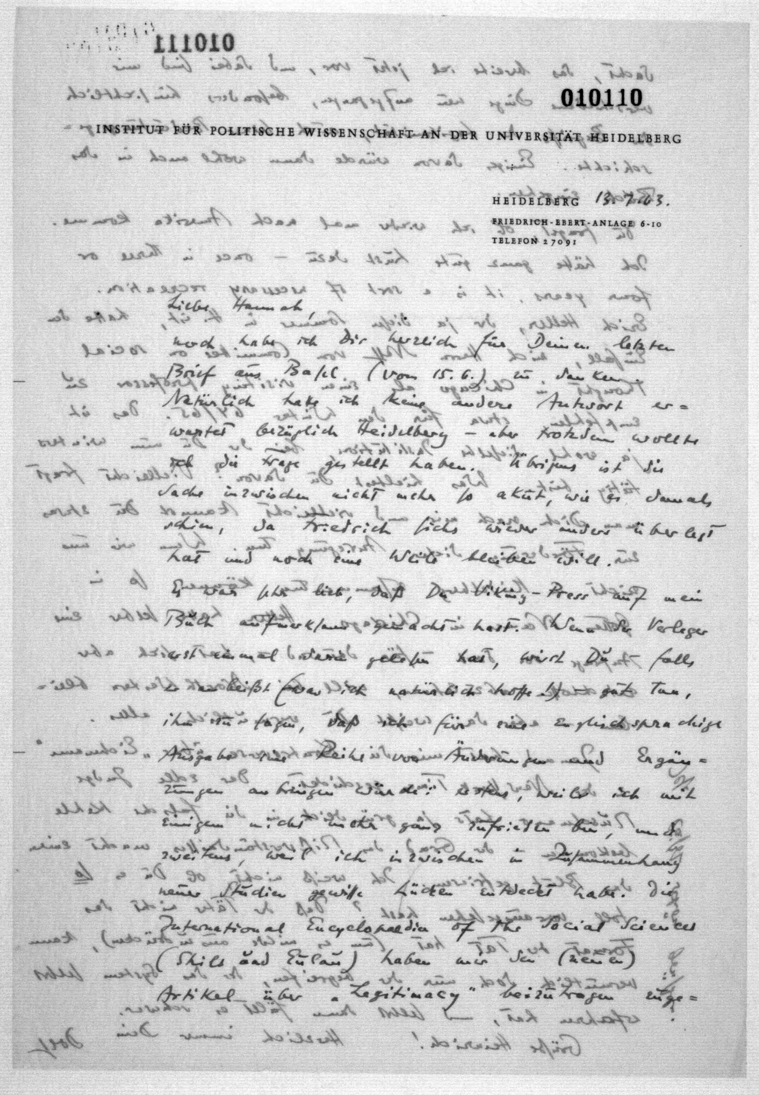 Scanned image of the current content page