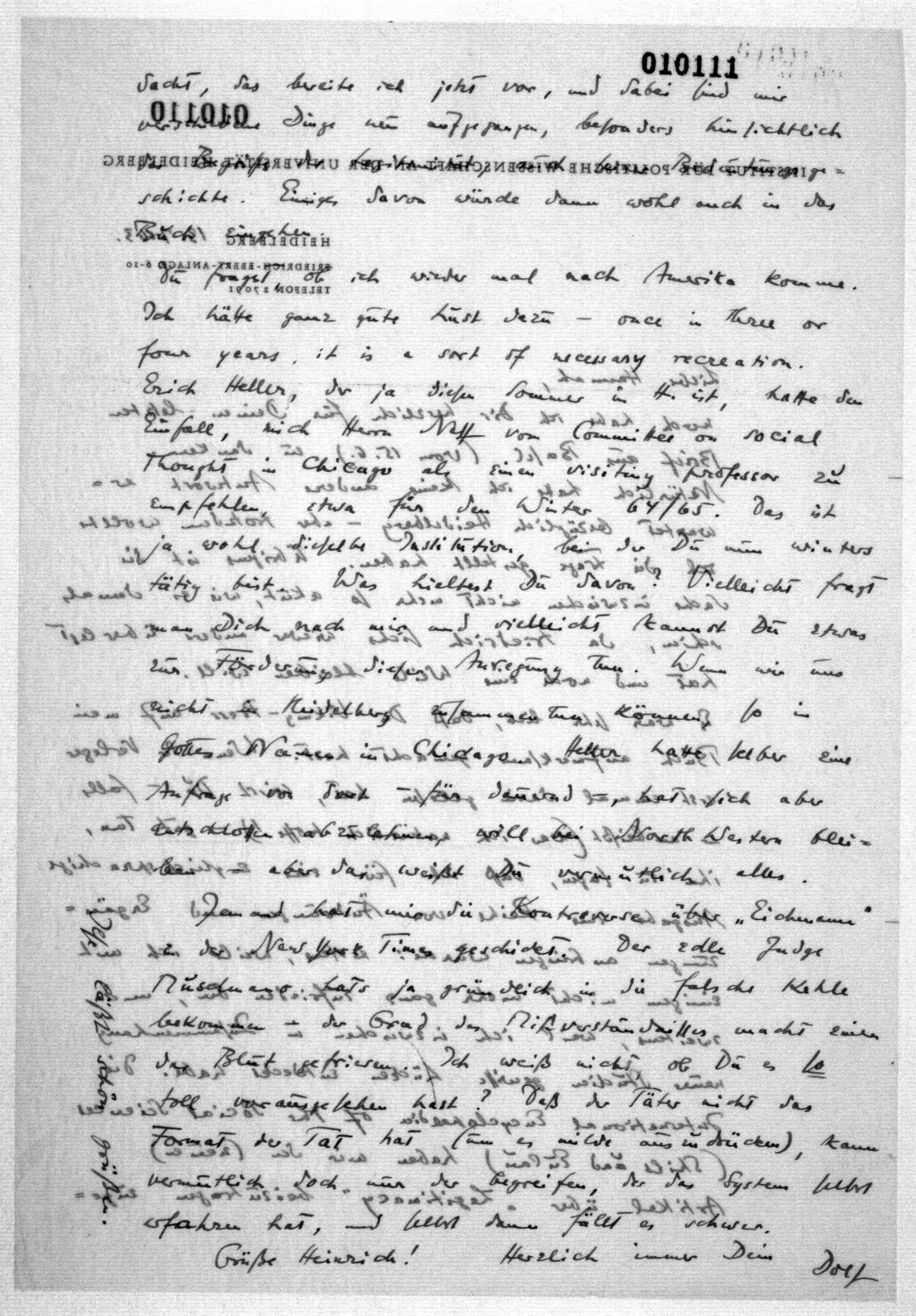 Scanned image of the current content page