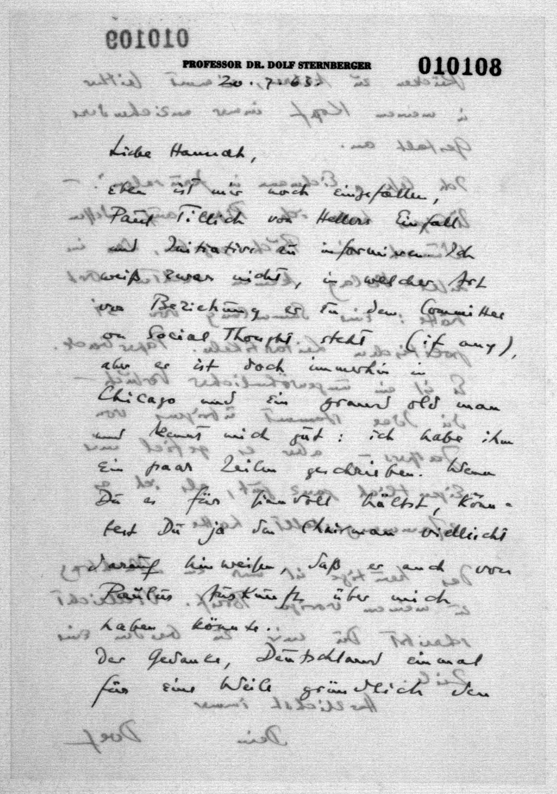 Scanned image of the current content page