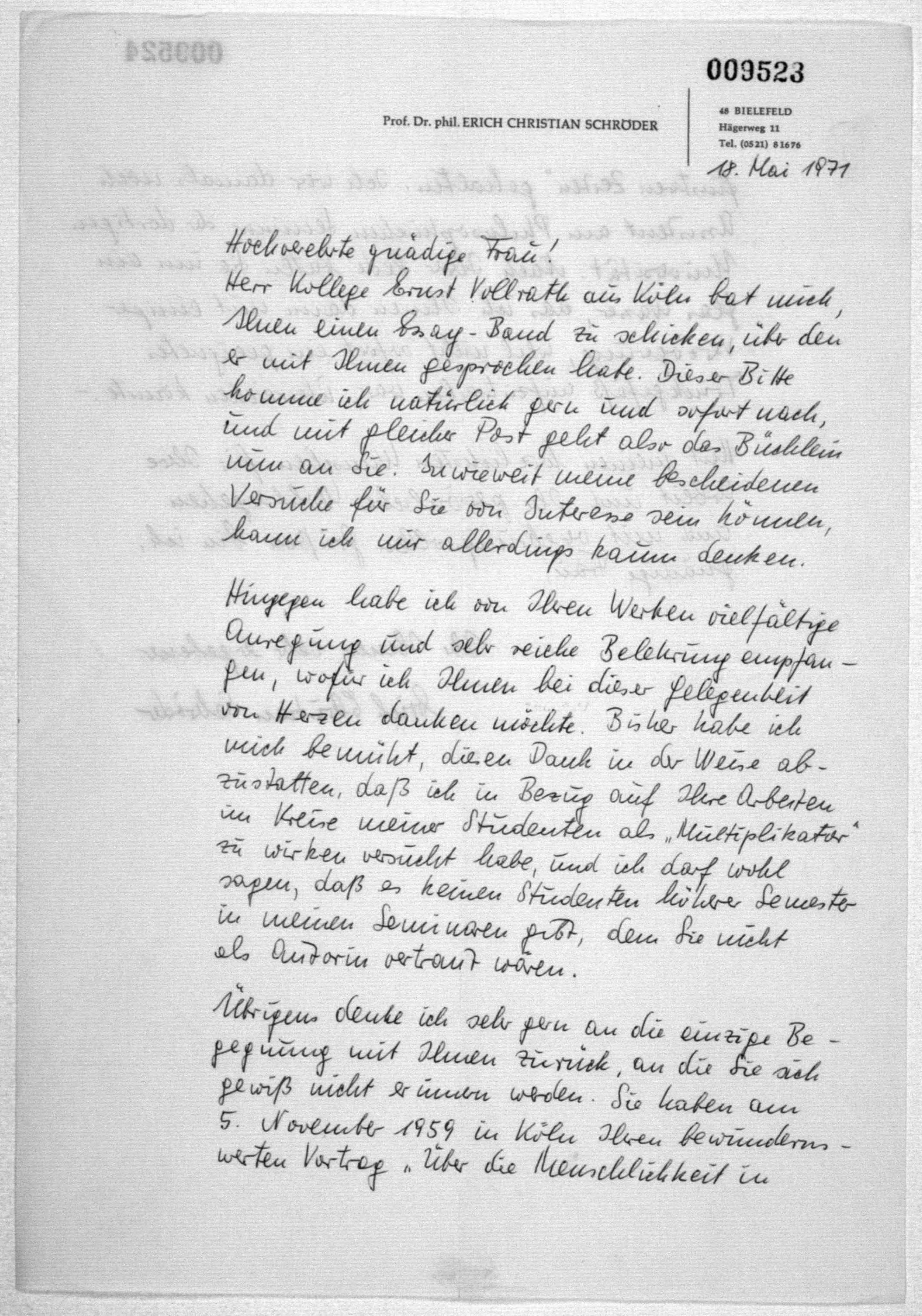 Scanned image of the current content page