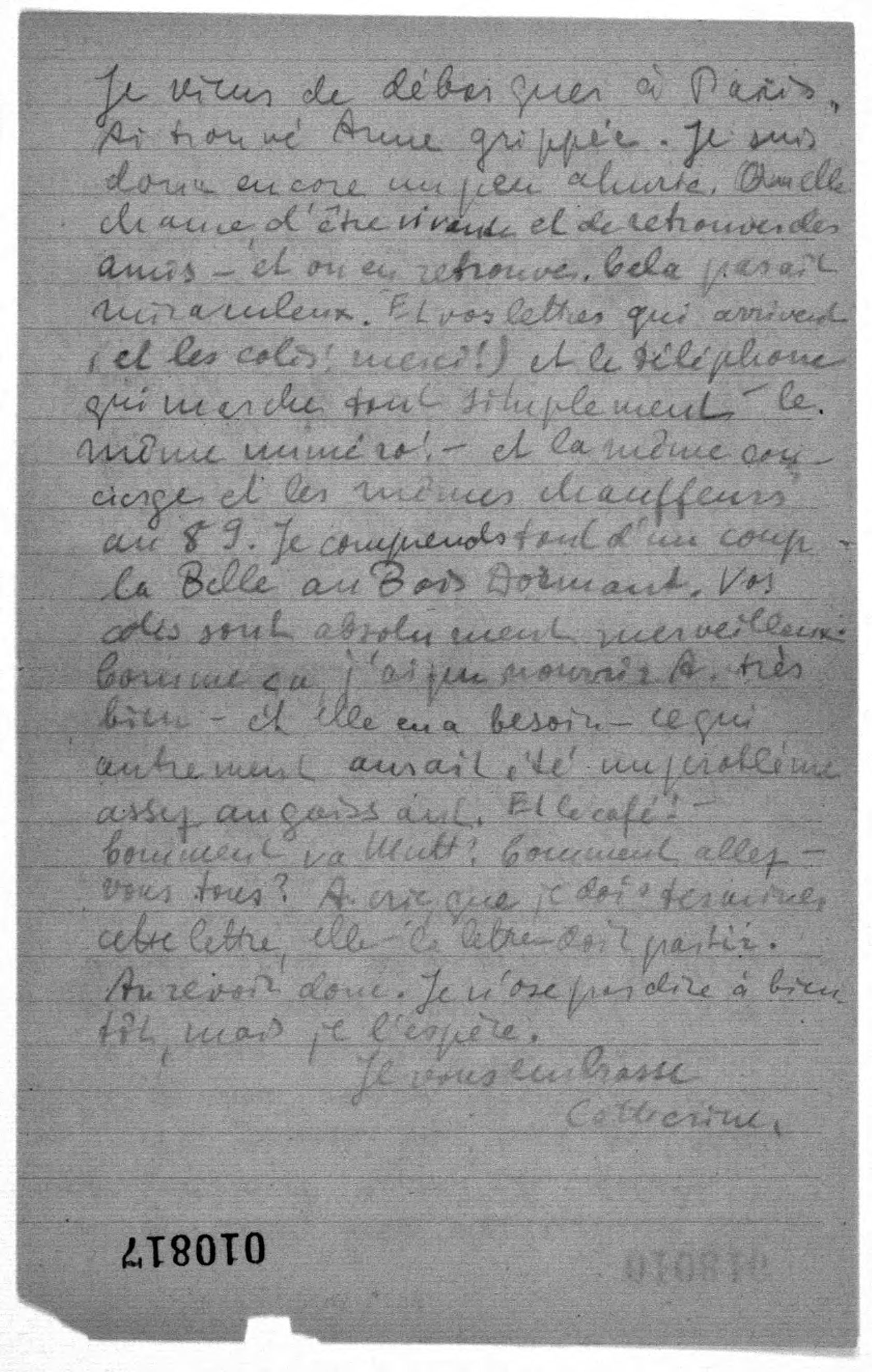 Scanned image of the current content page