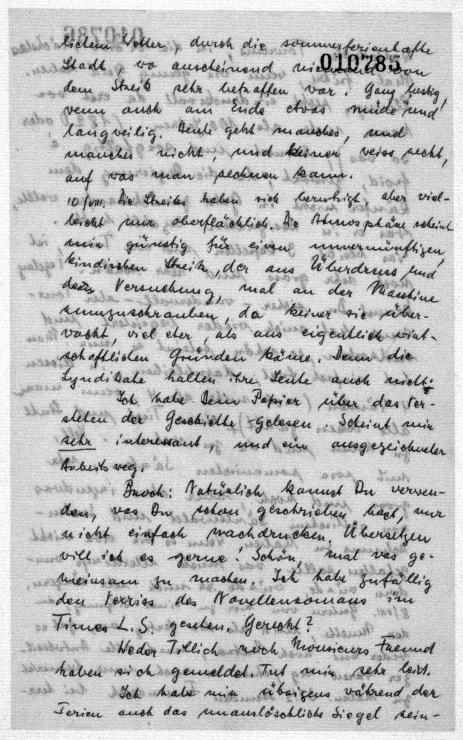 Scanned image of the current content page