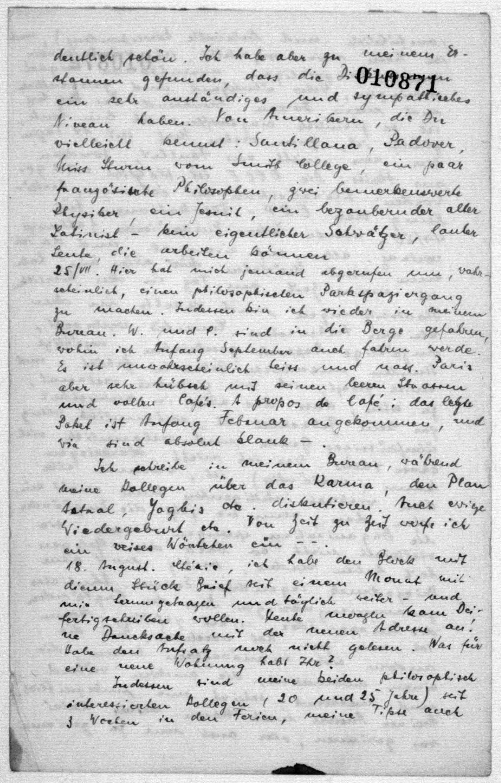 Scanned image of the current content page