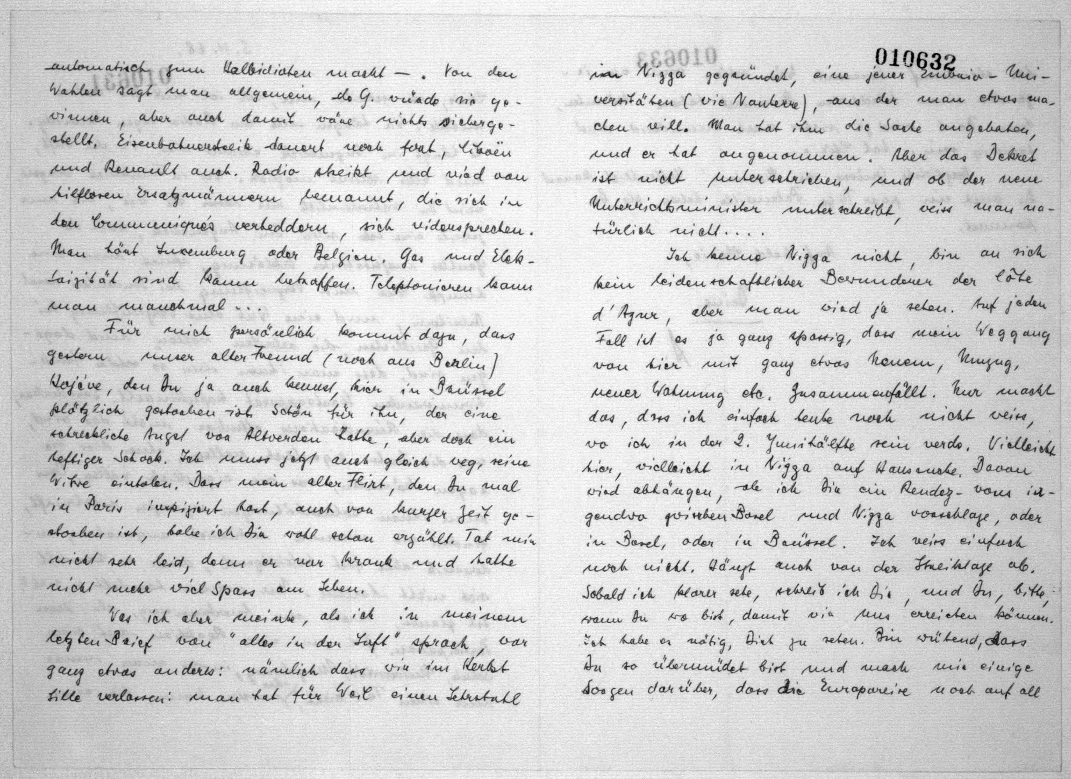 Scanned image of the current content page