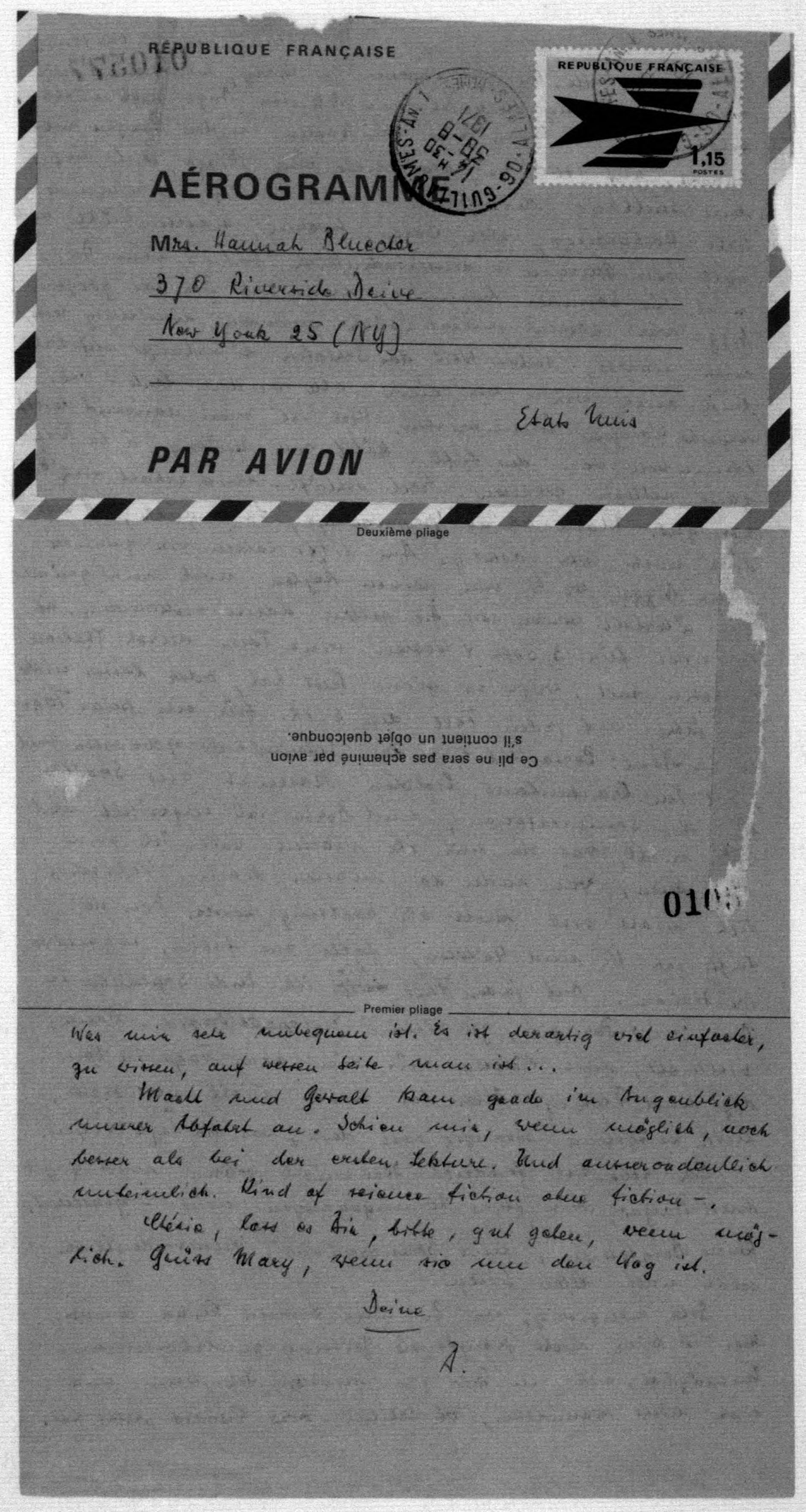 Scanned image of the current content page
