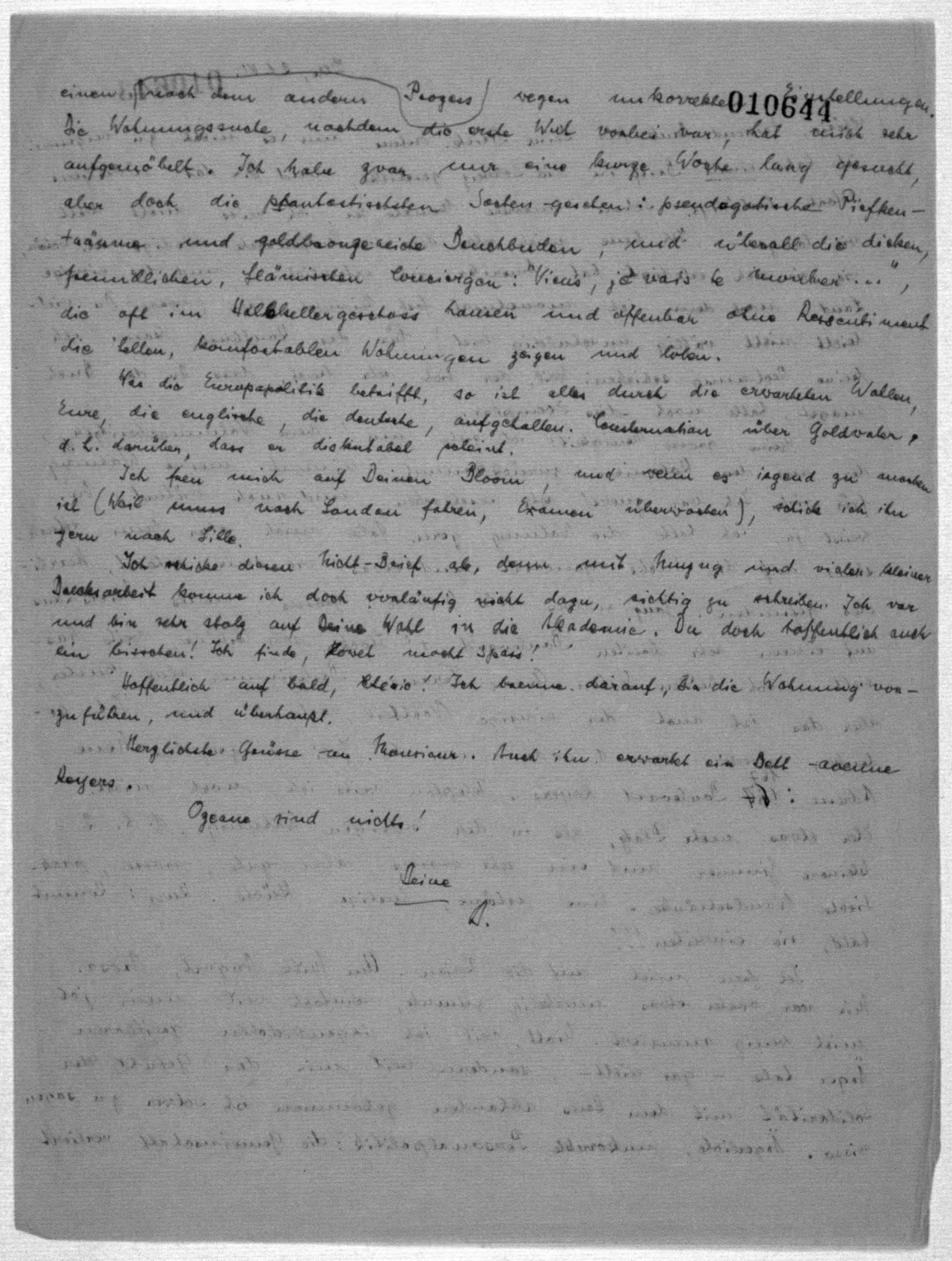Scanned image of the current content page
