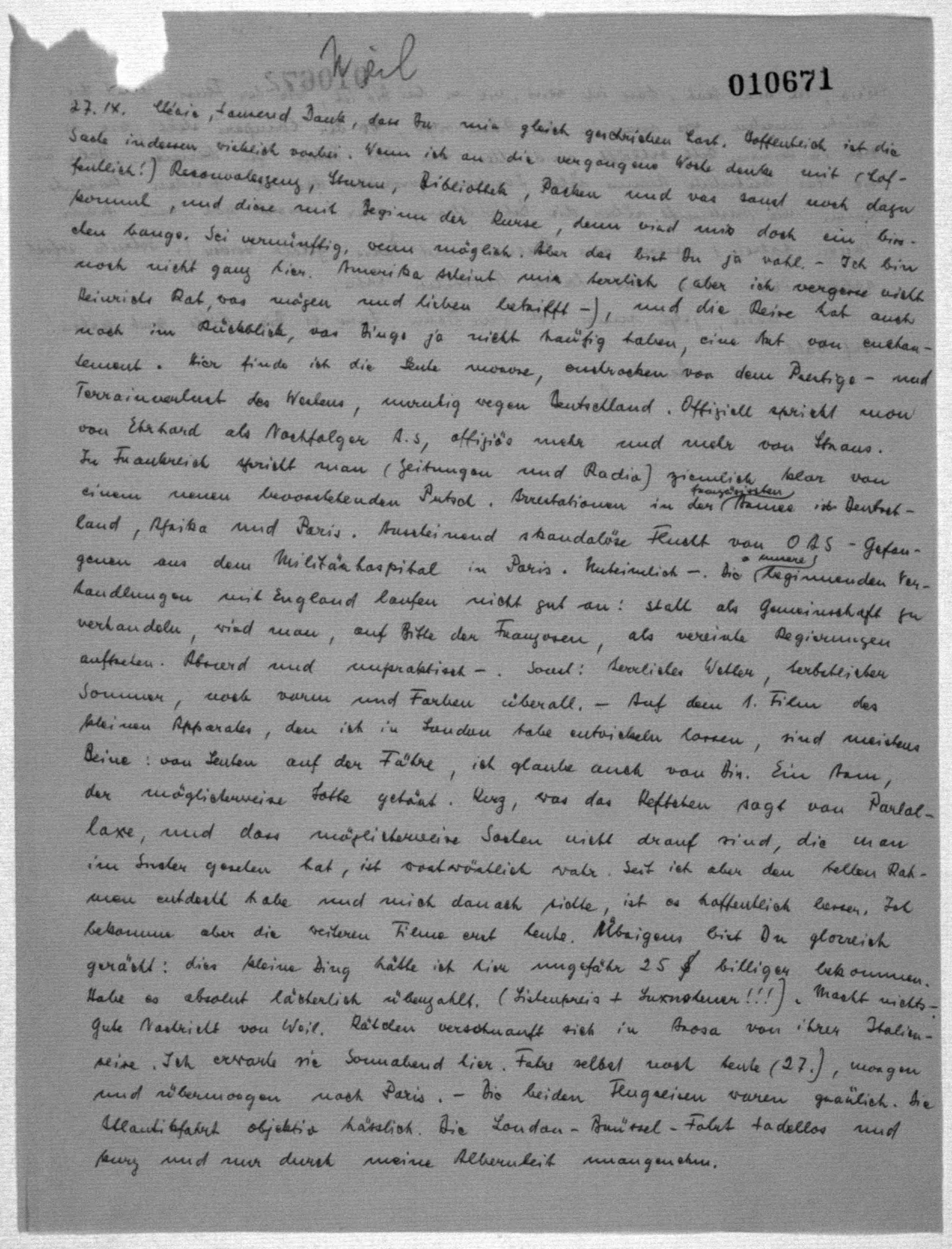 Scanned image of the current content page