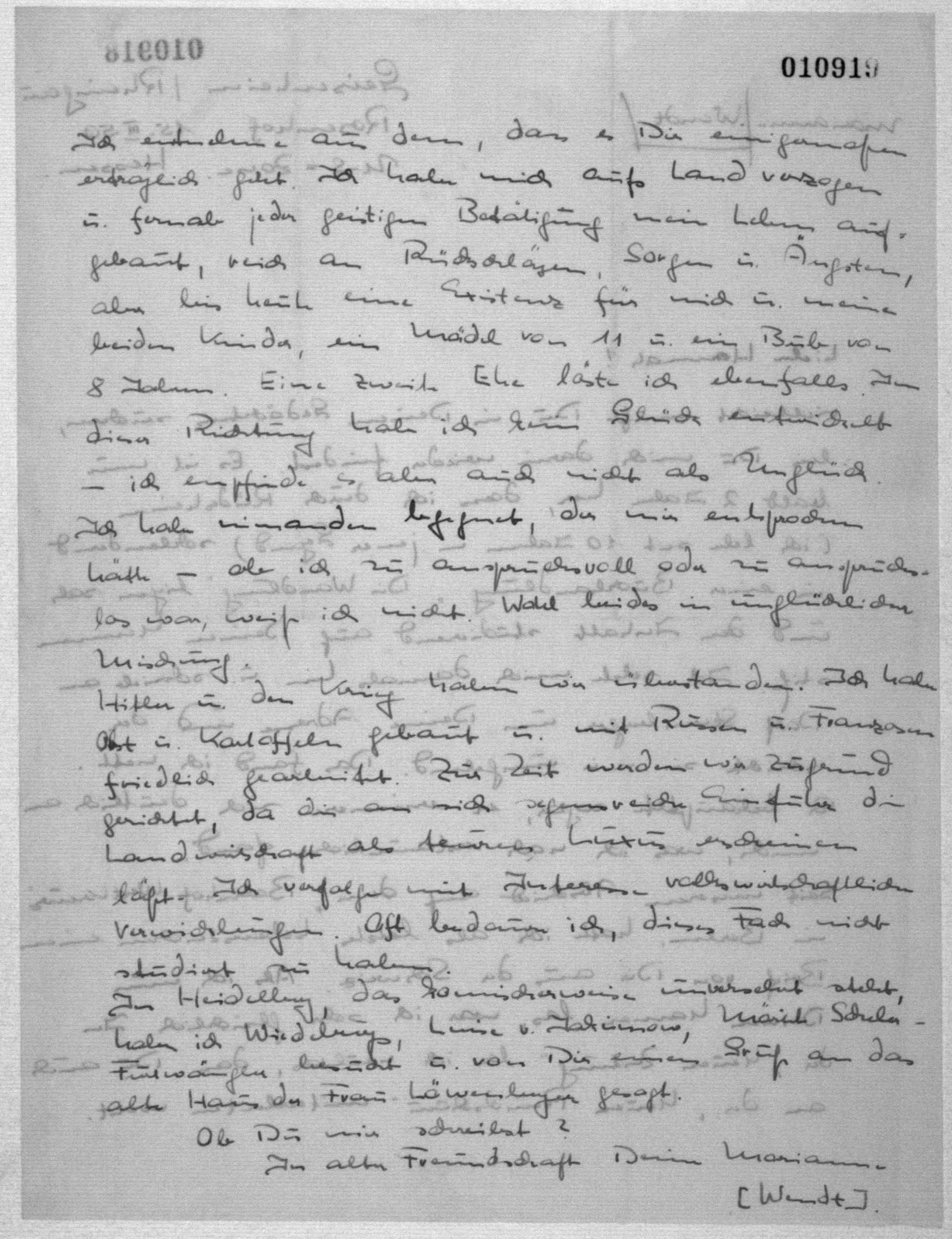 Scanned image of the current content page