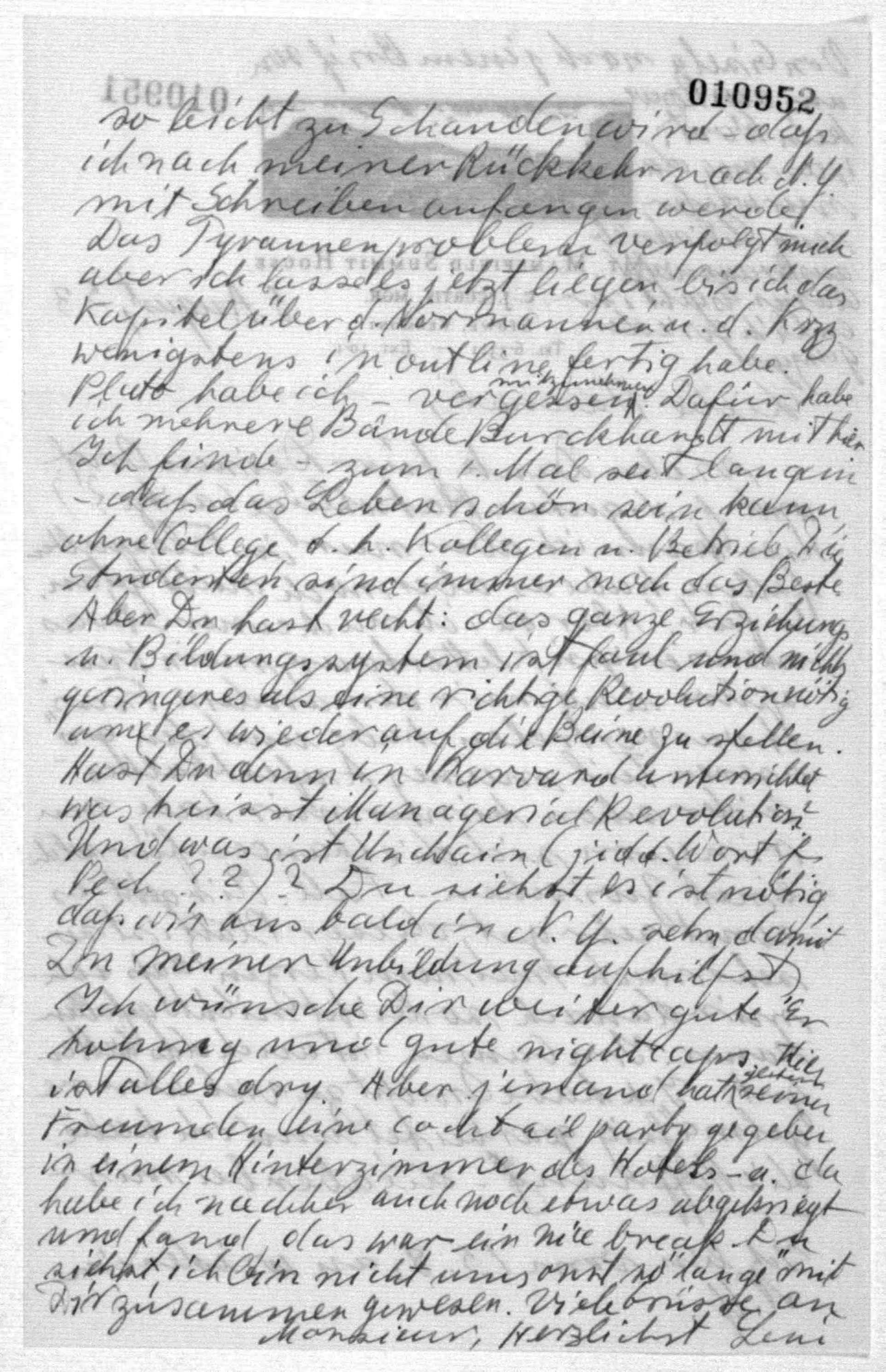 Scanned image of the current content page