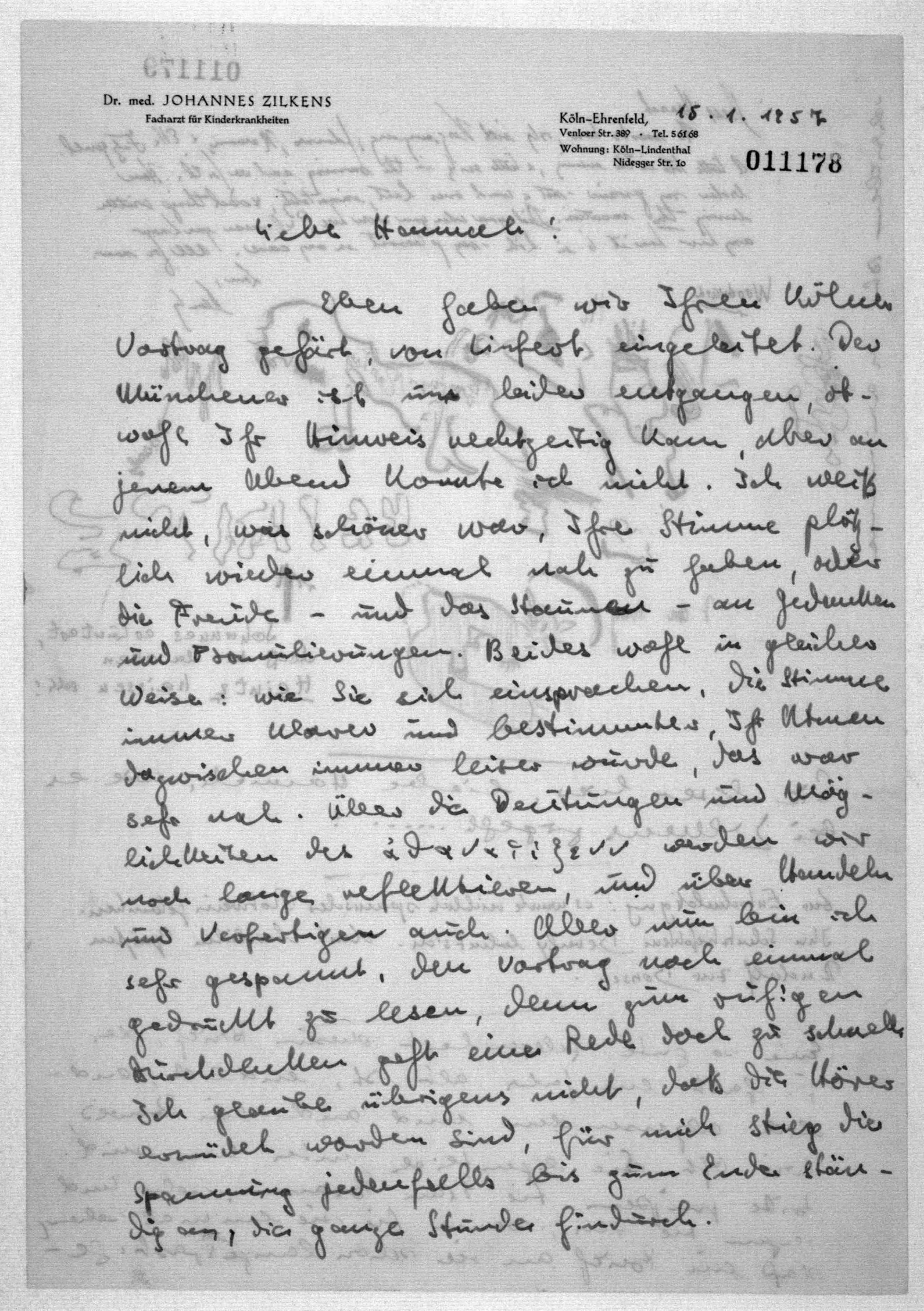 Scanned image of the current content page