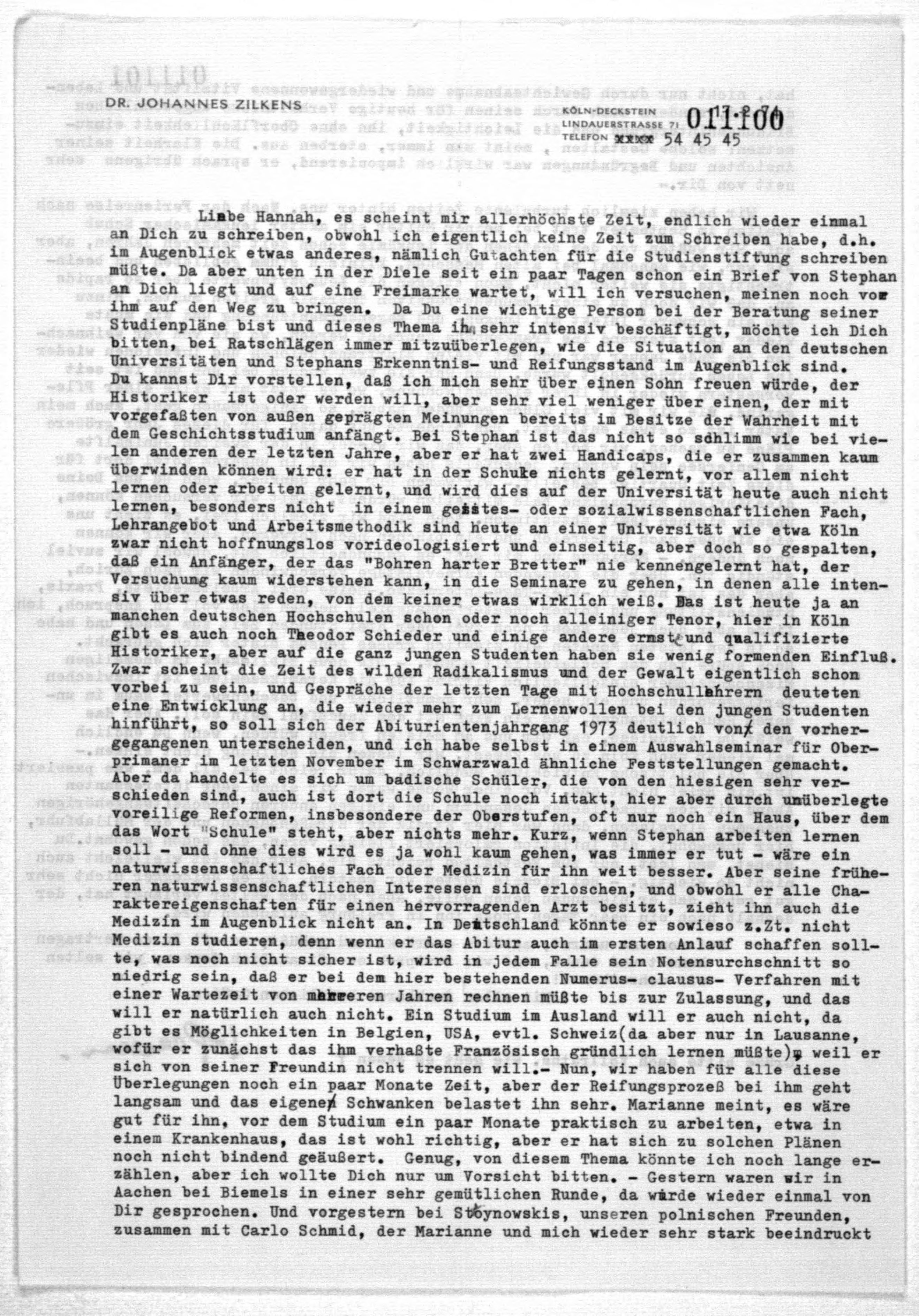 Scanned image of the current content page