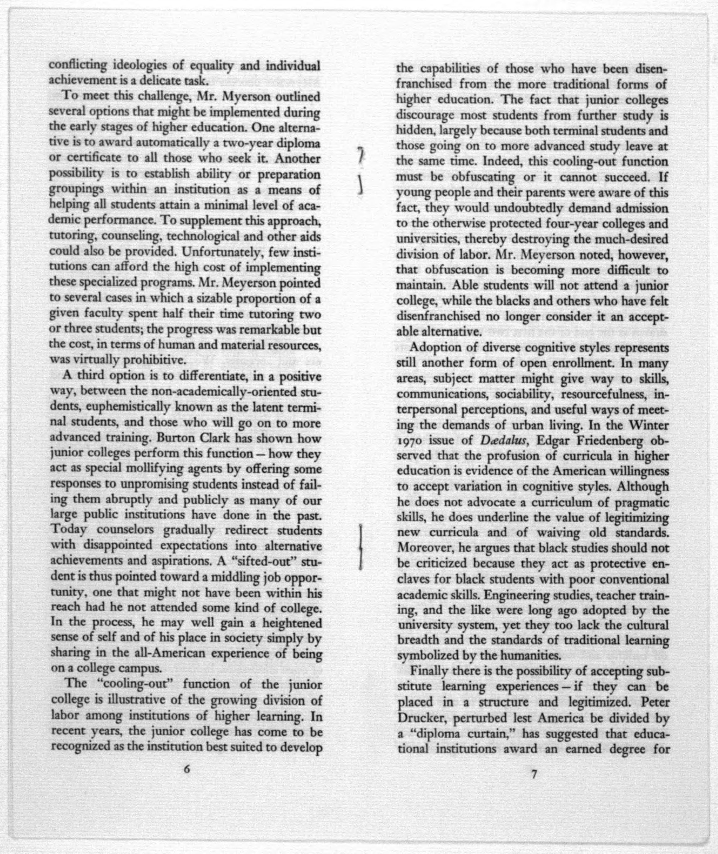 Scanned image of the current content page