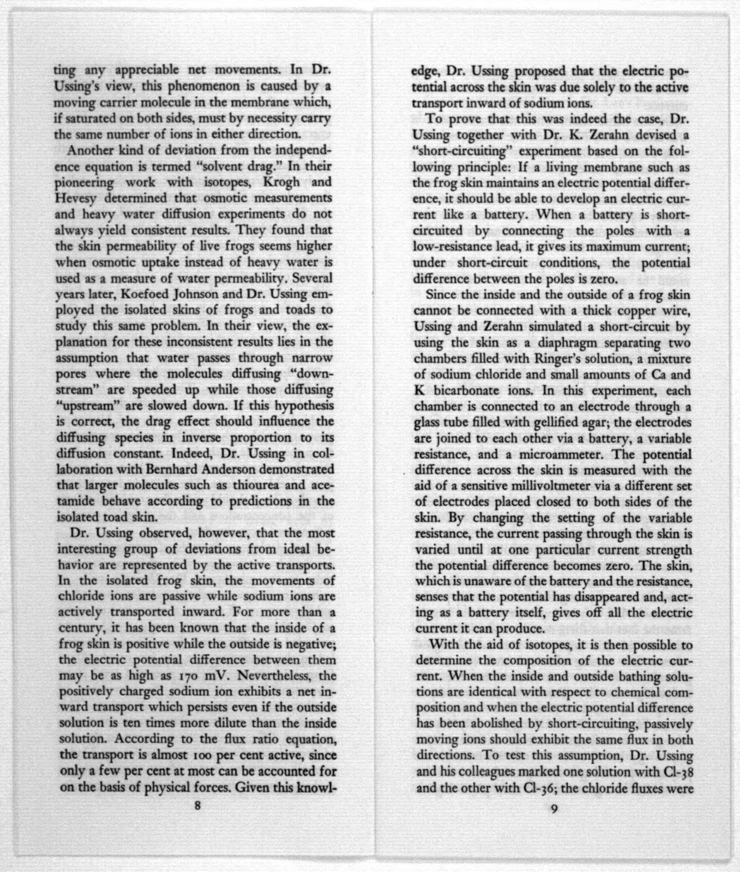 Scanned image of the current content page