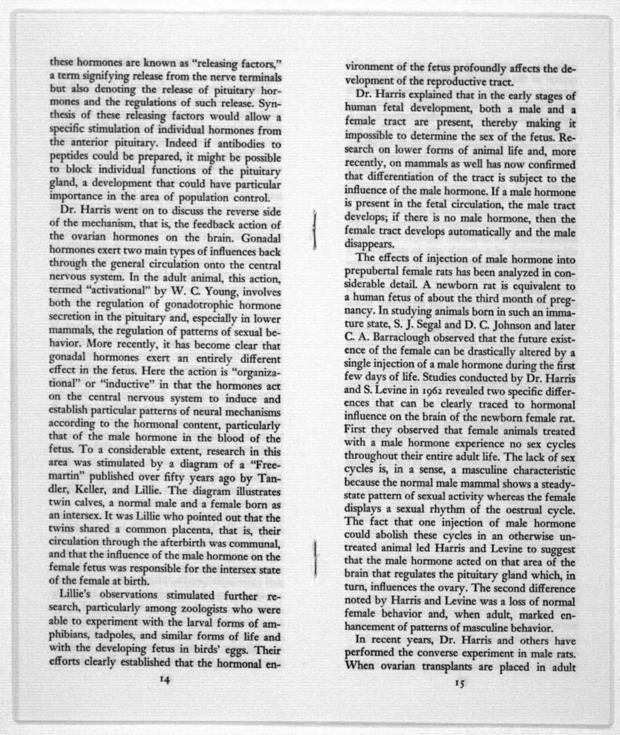 Scanned image of the current content page