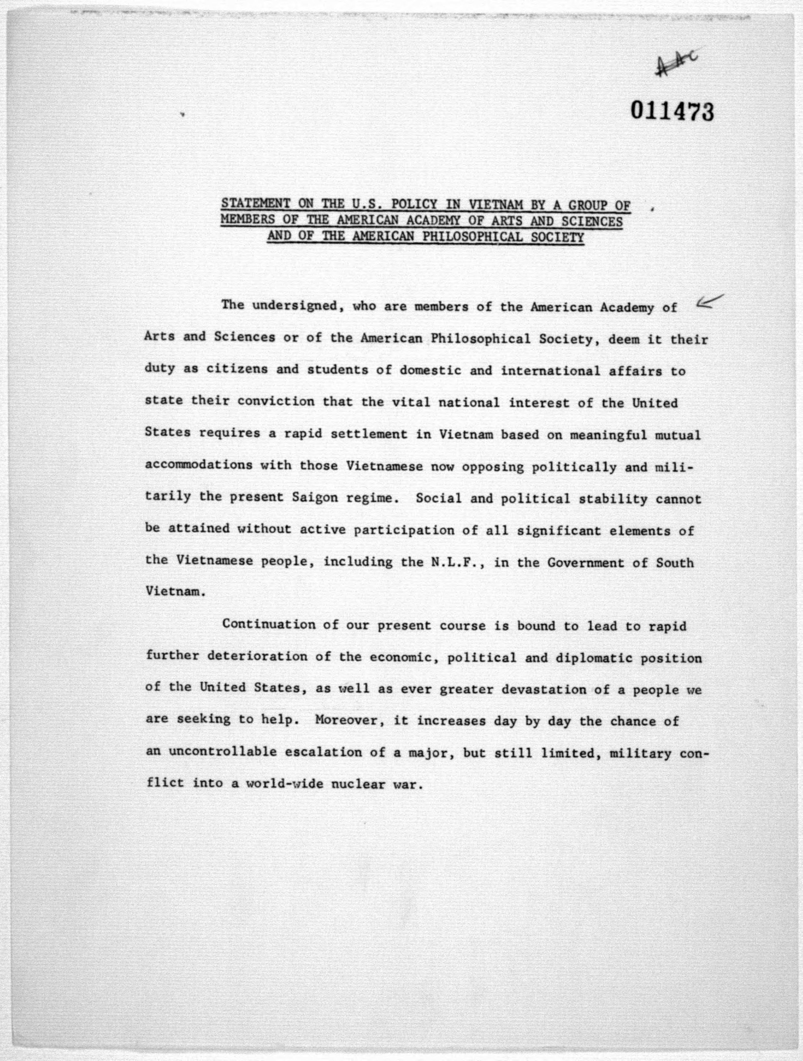 Scanned image of the current content page