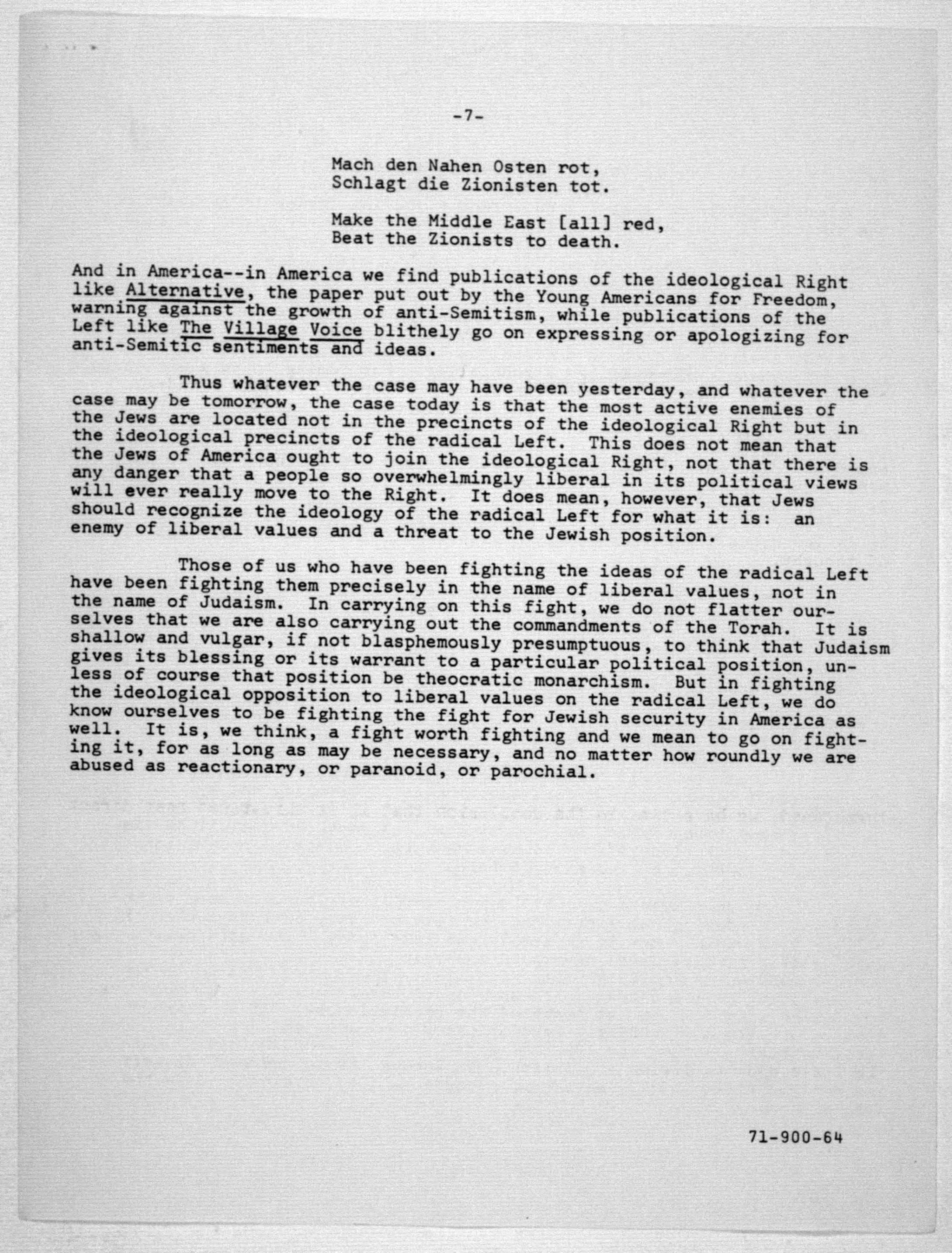 Scanned image of the current content page