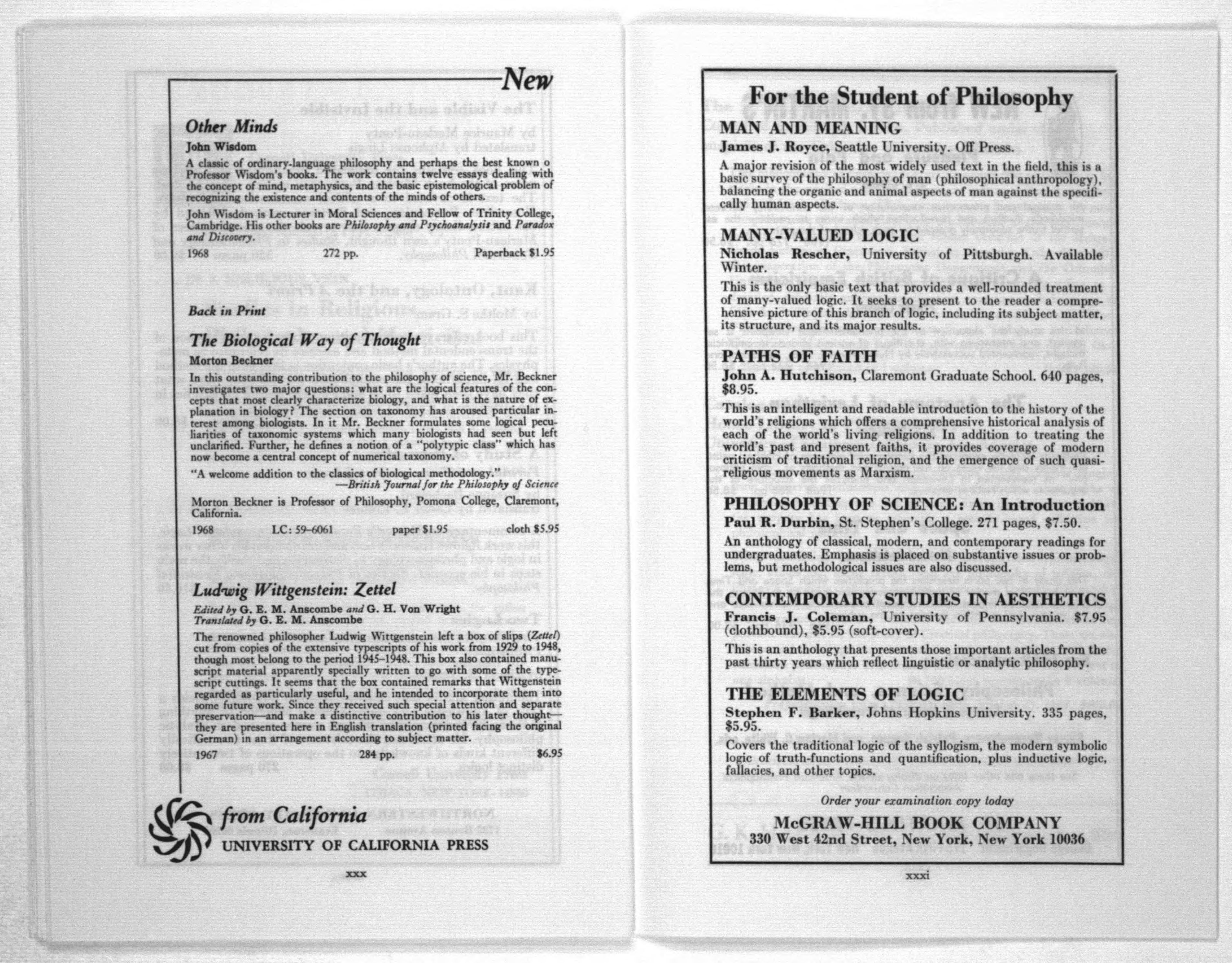 Scanned image of the current content page