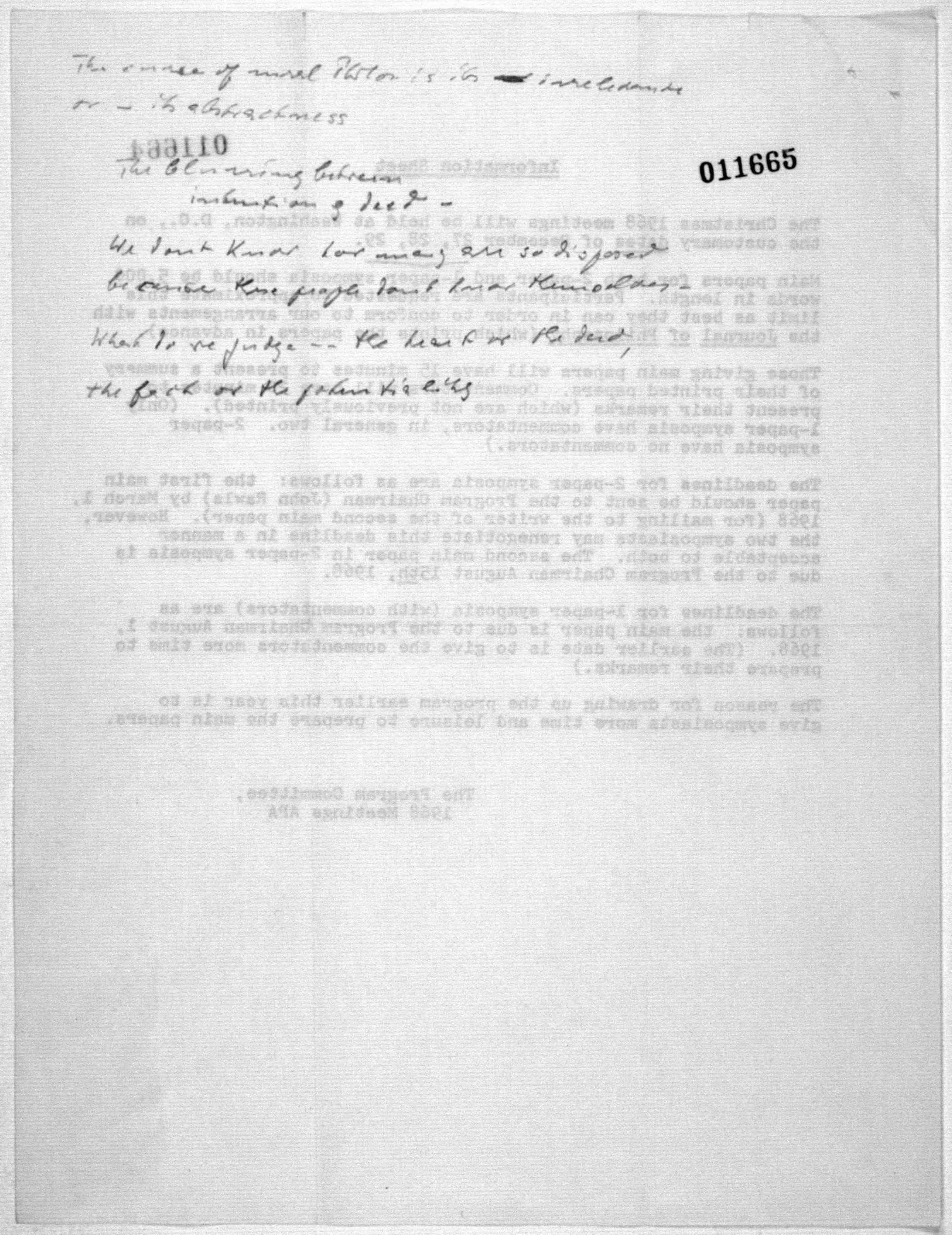 Scanned image of the current content page