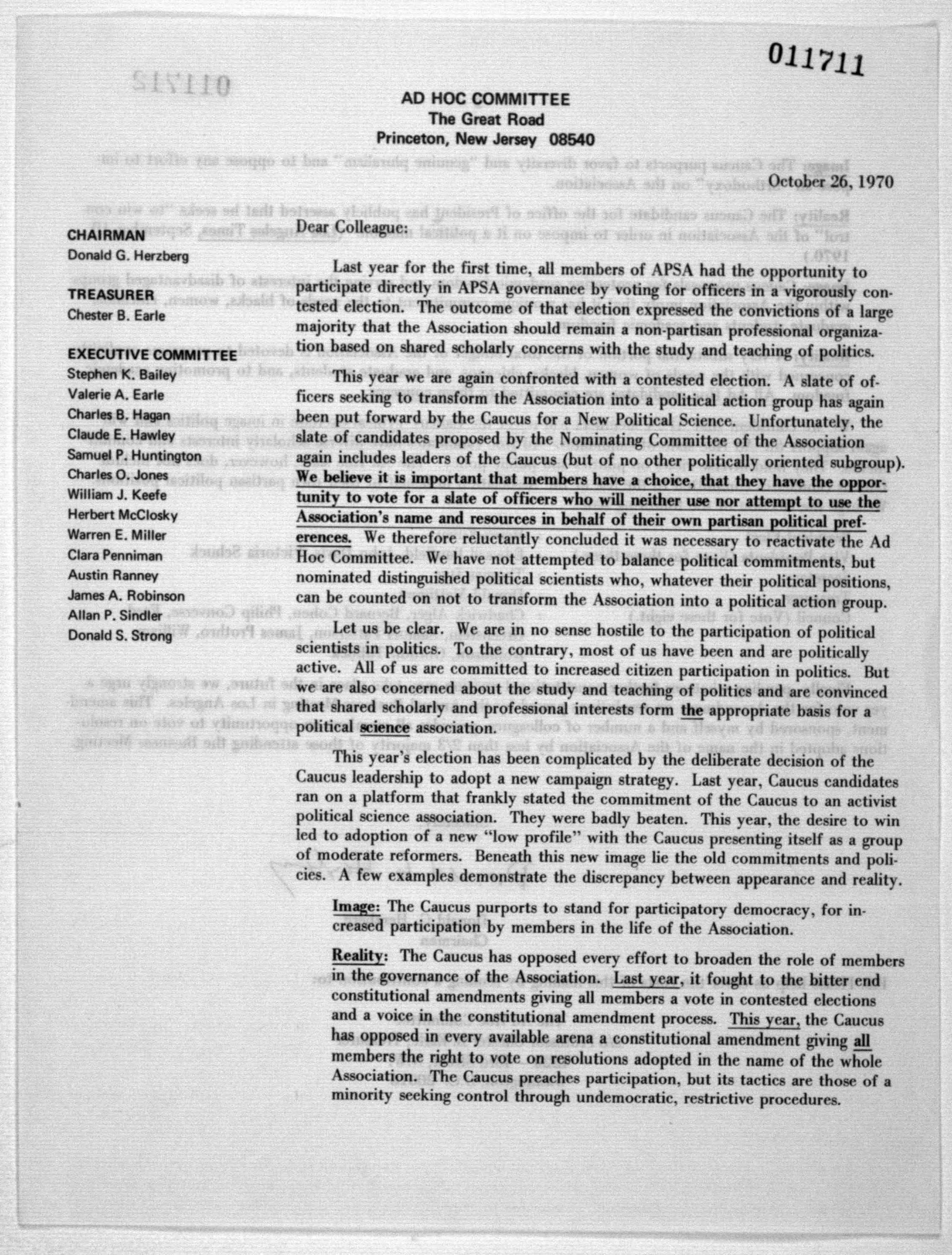 Scanned image of the current content page