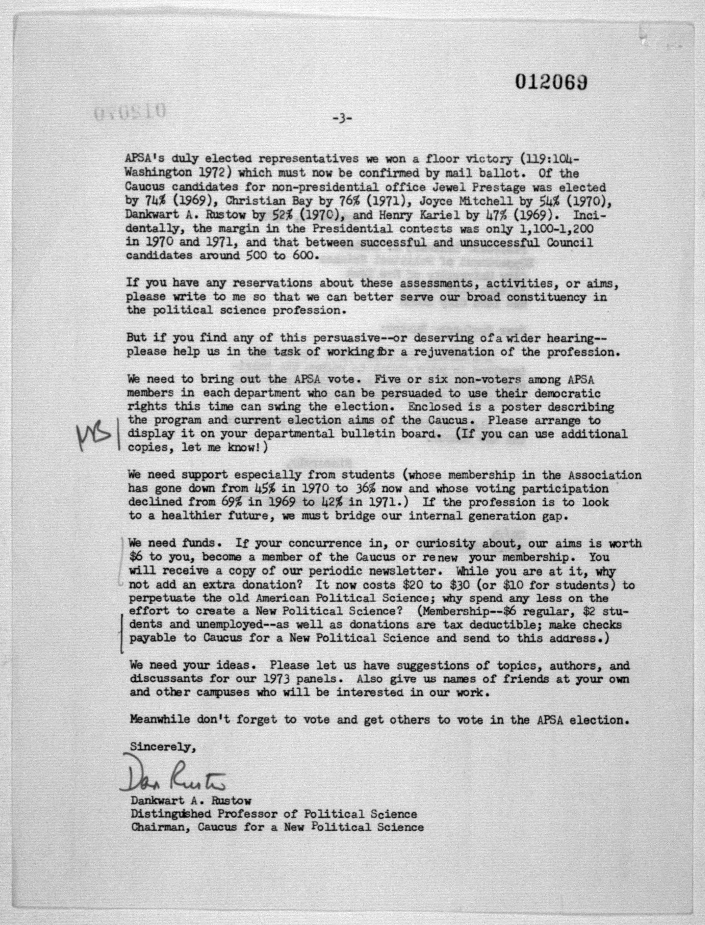 Scanned image of the current content page