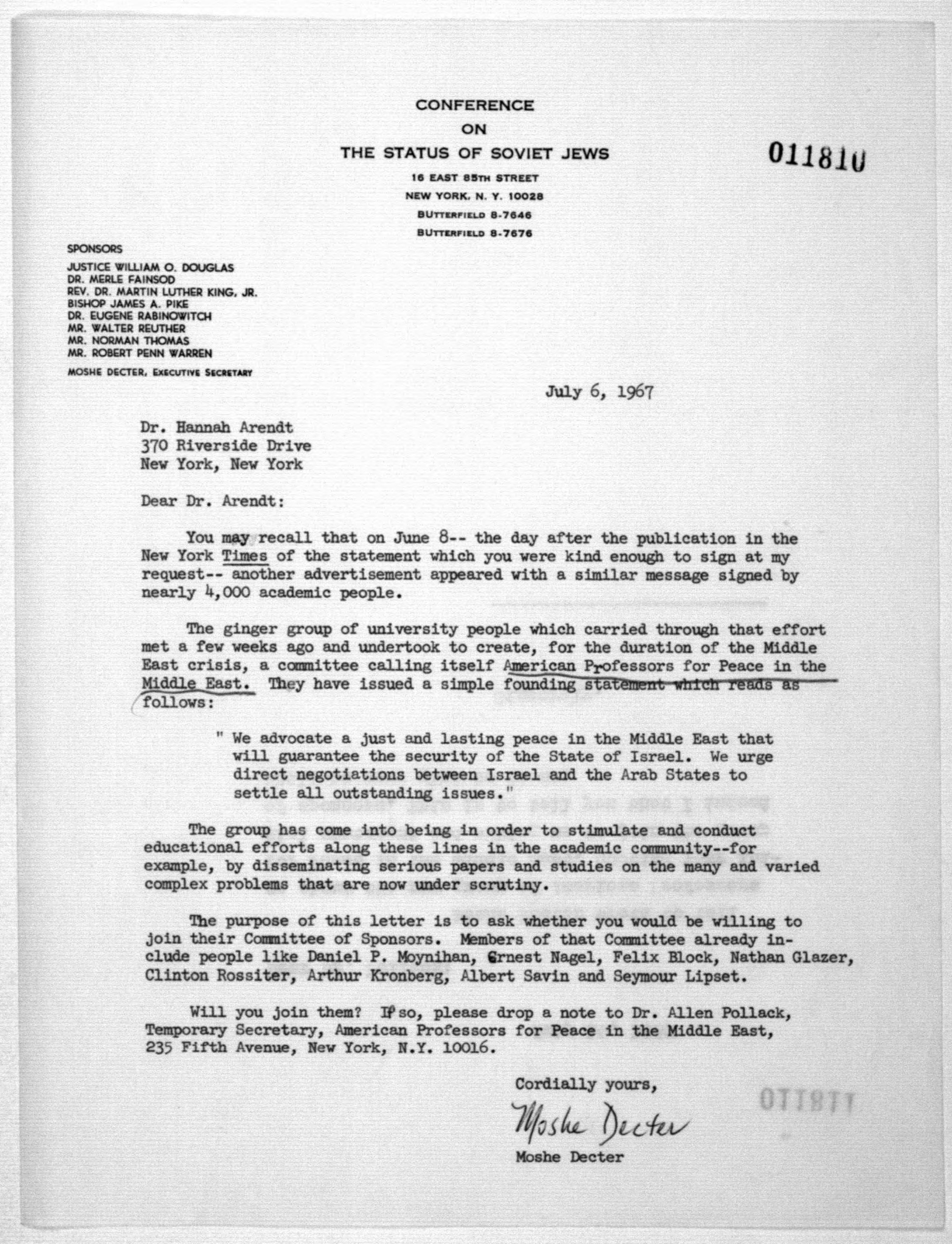 Scanned image of the current content page