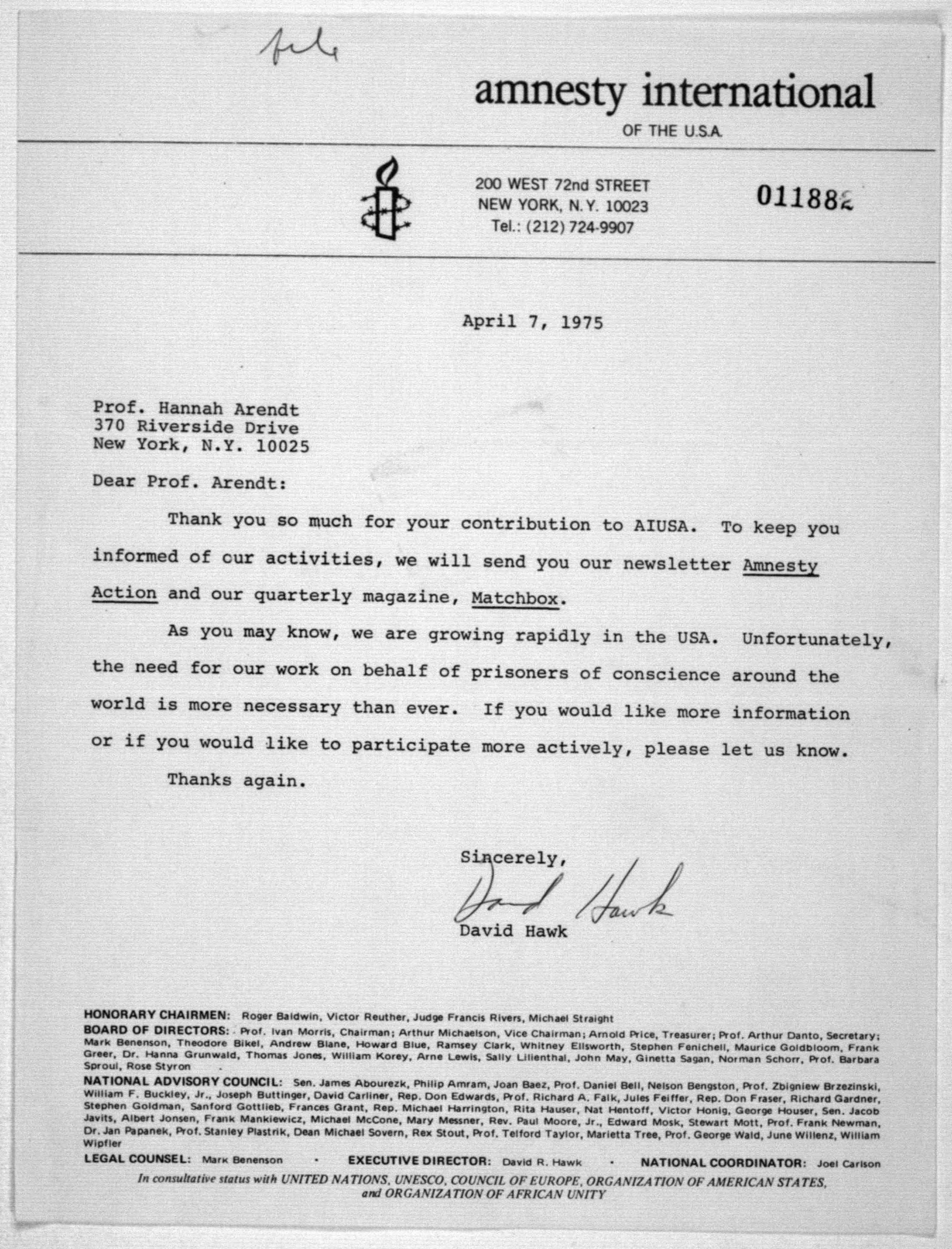 Scanned image of the current content page