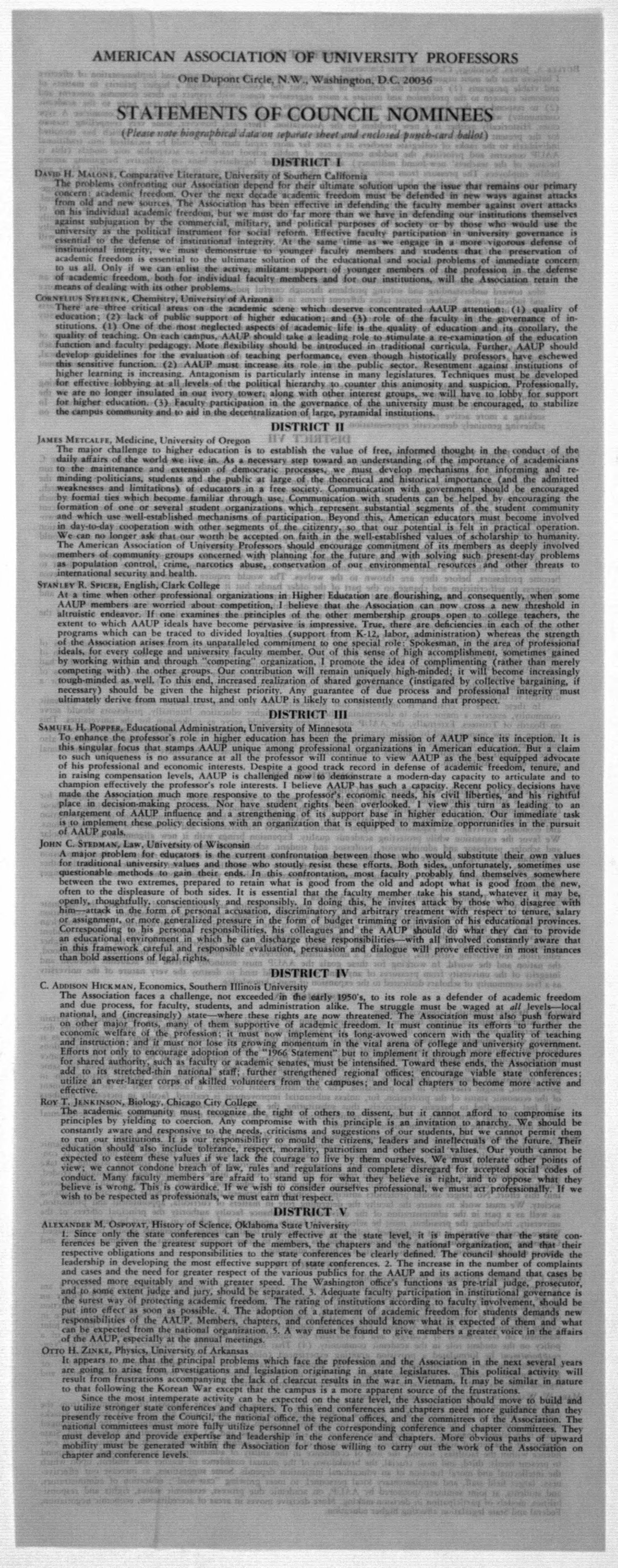 Scanned image of the current content page