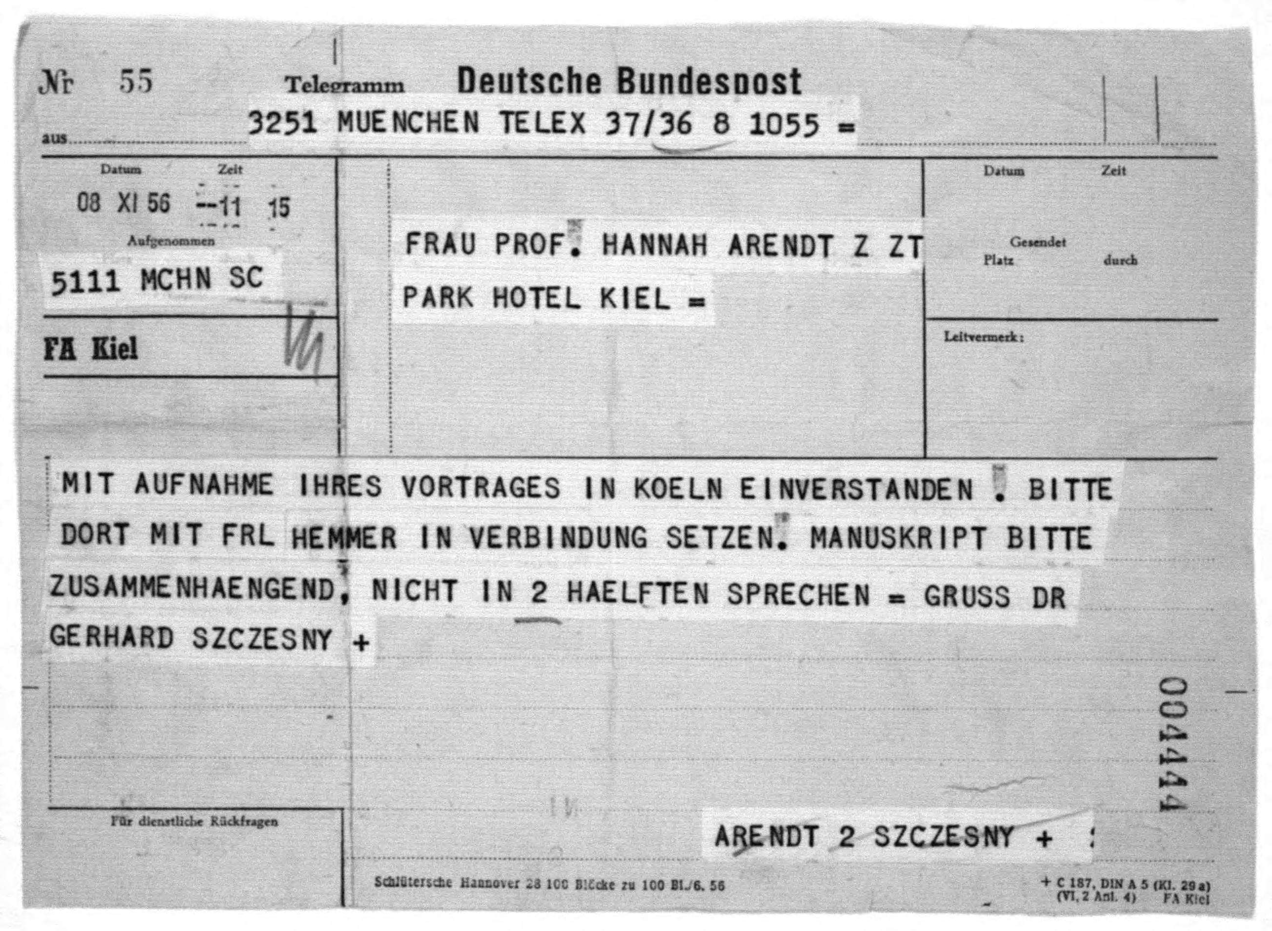 Scanned image of the current content page