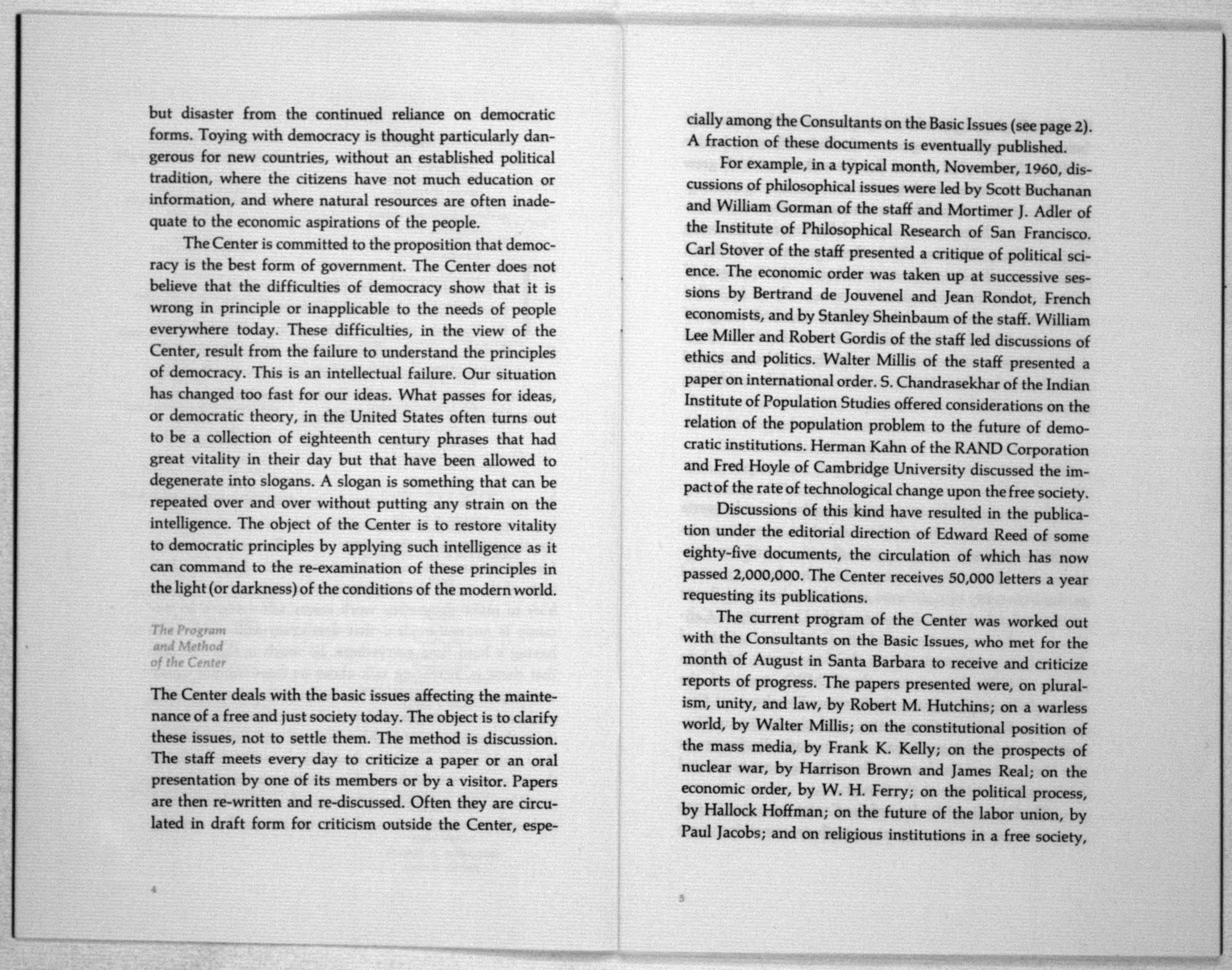 Scanned image of the current content page