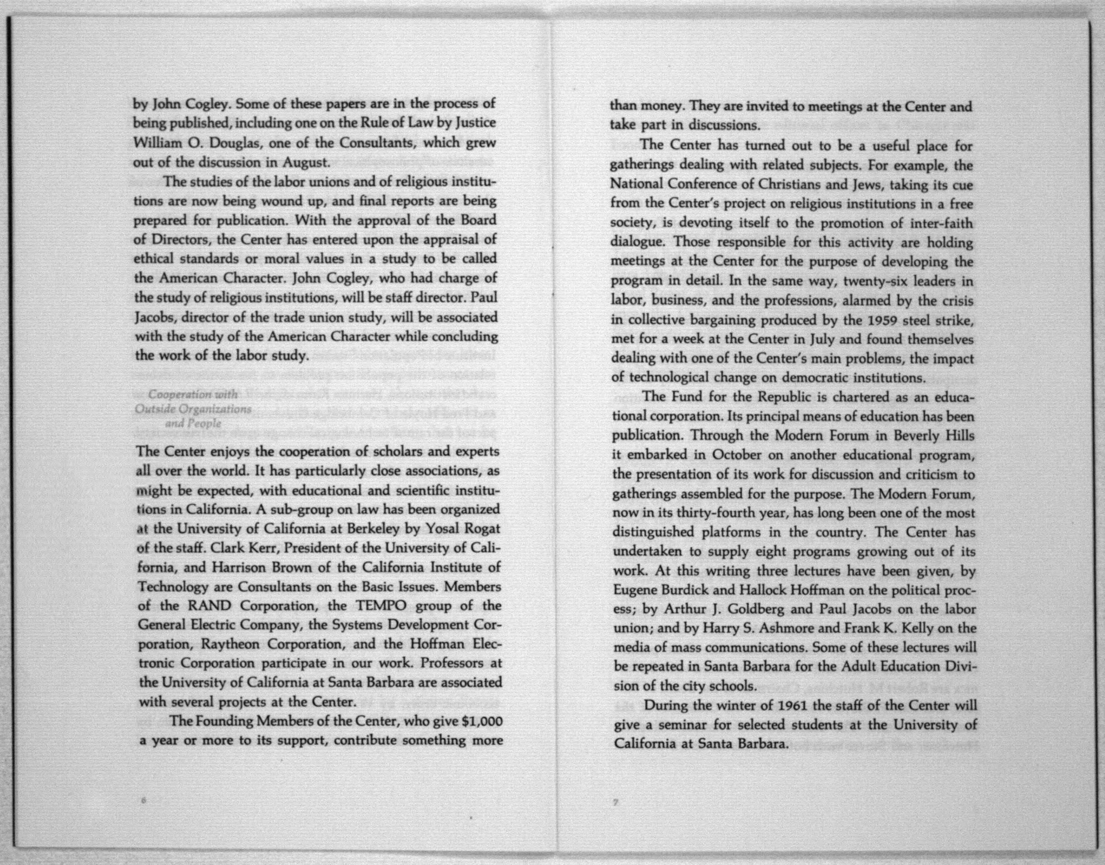 Scanned image of the current content page