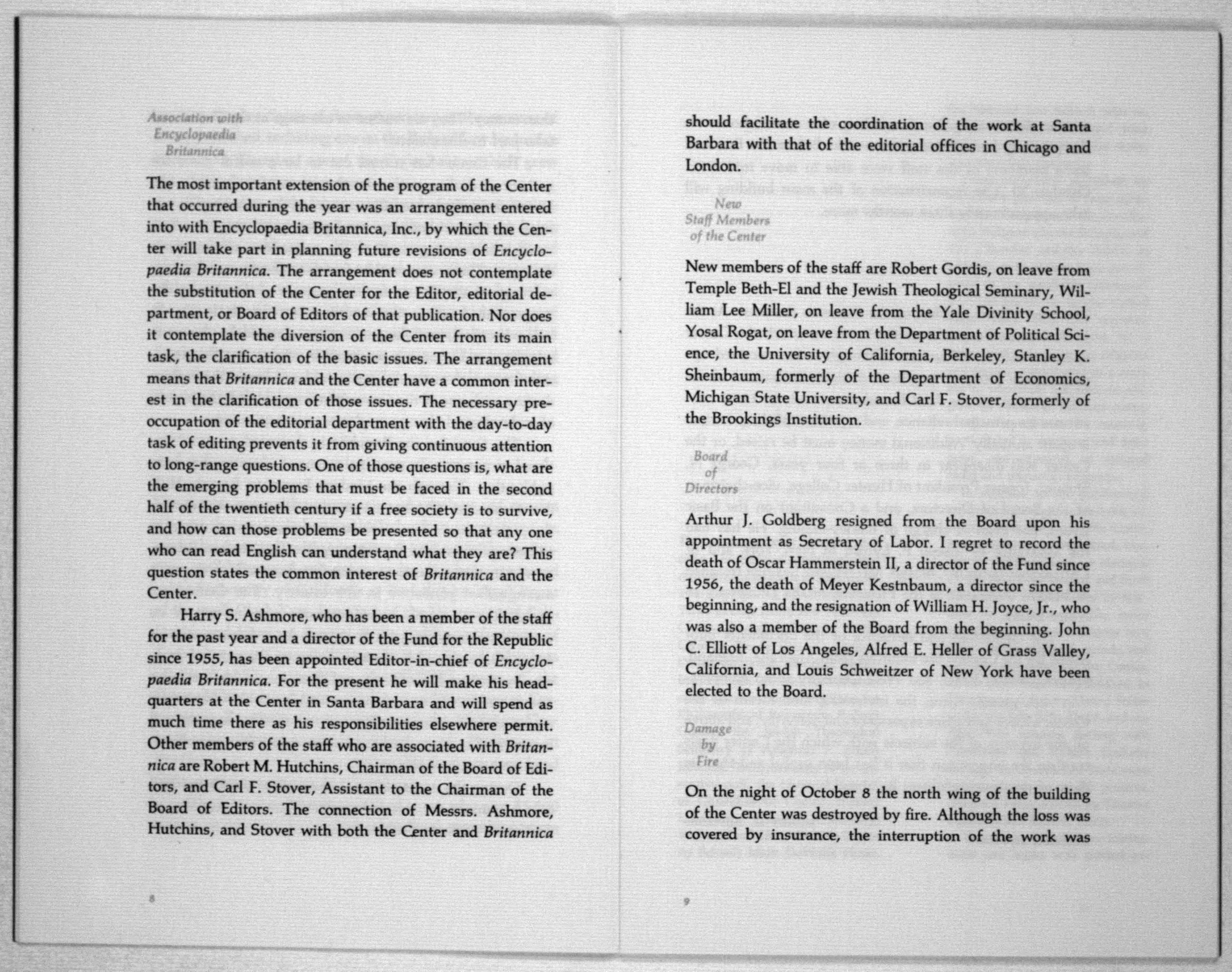 Scanned image of the current content page