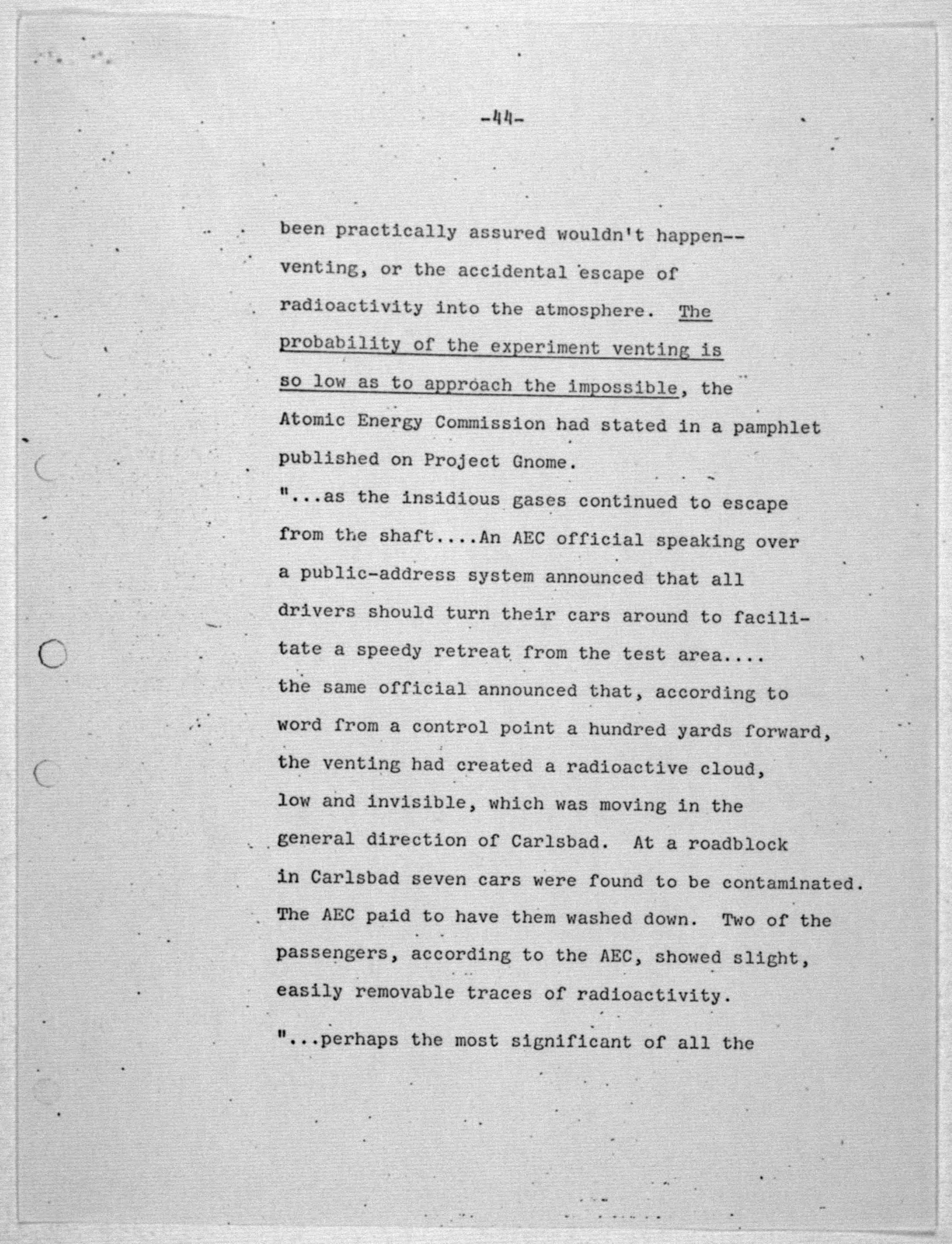 Scanned image of the current content page