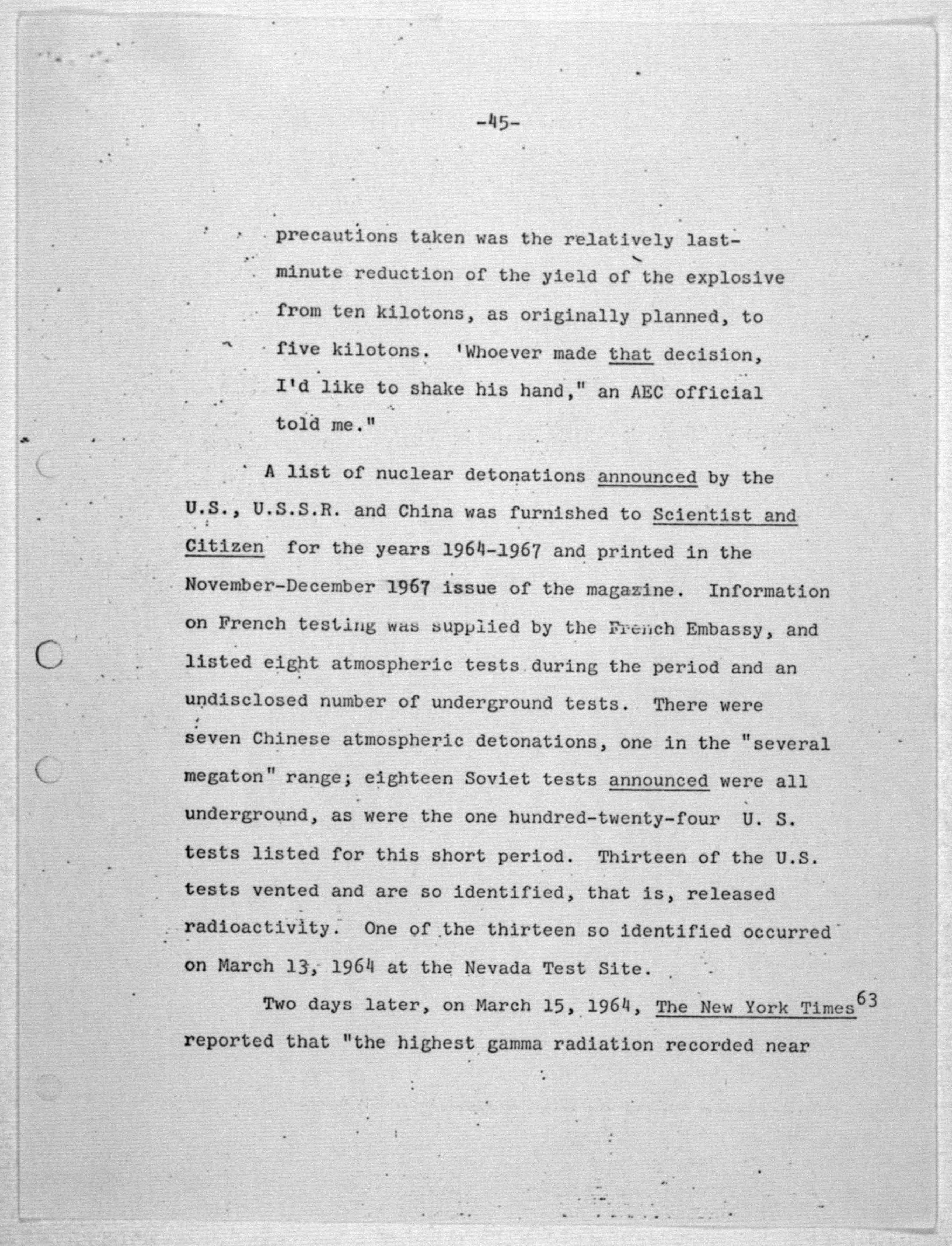 Scanned image of the current content page