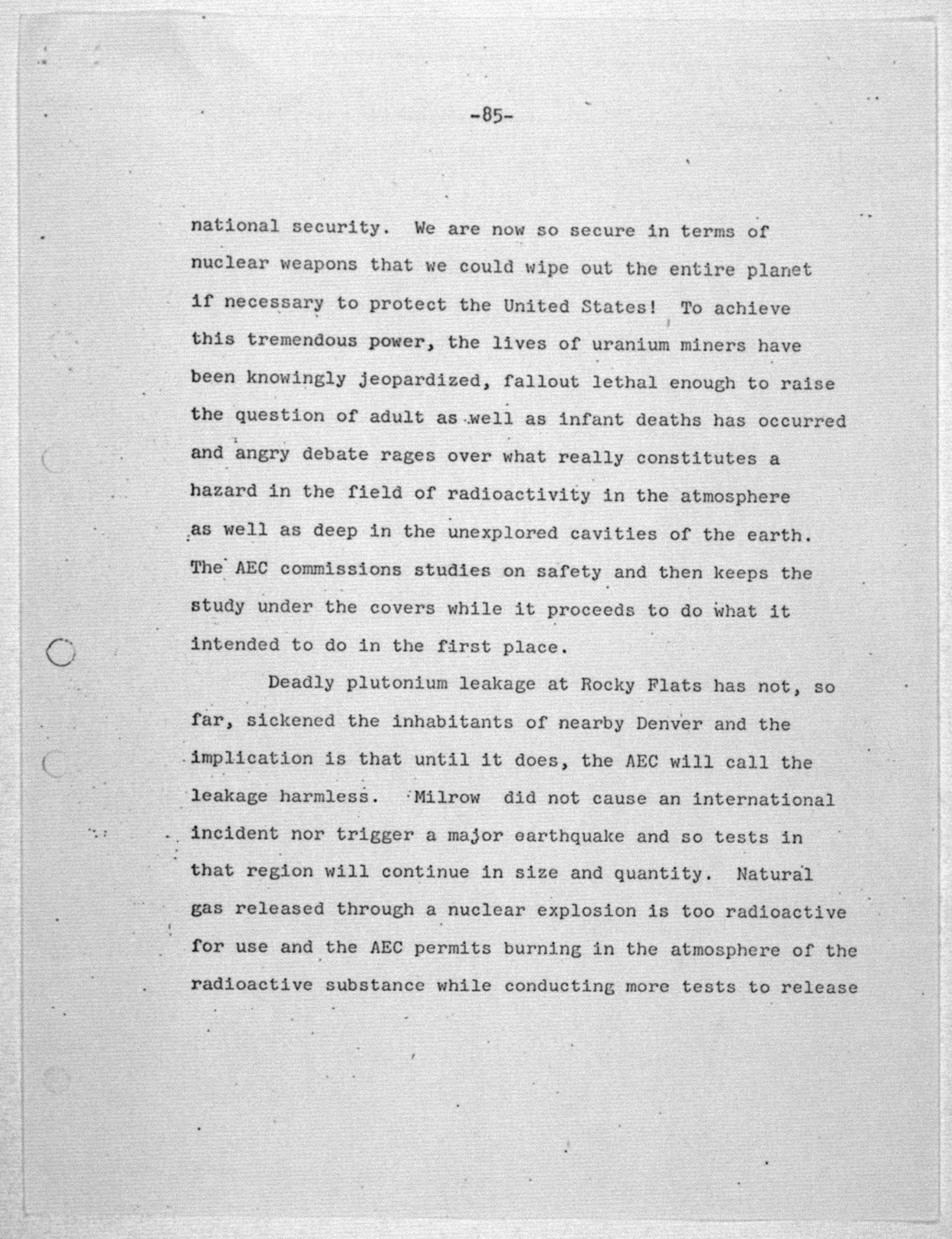 Scanned image of the current content page