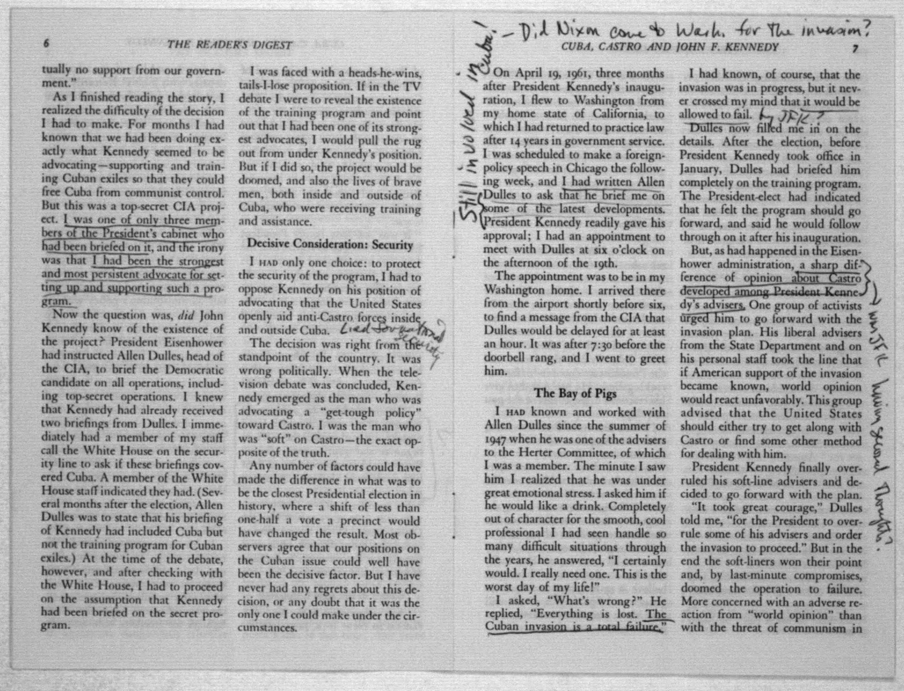 Scanned image of the current content page